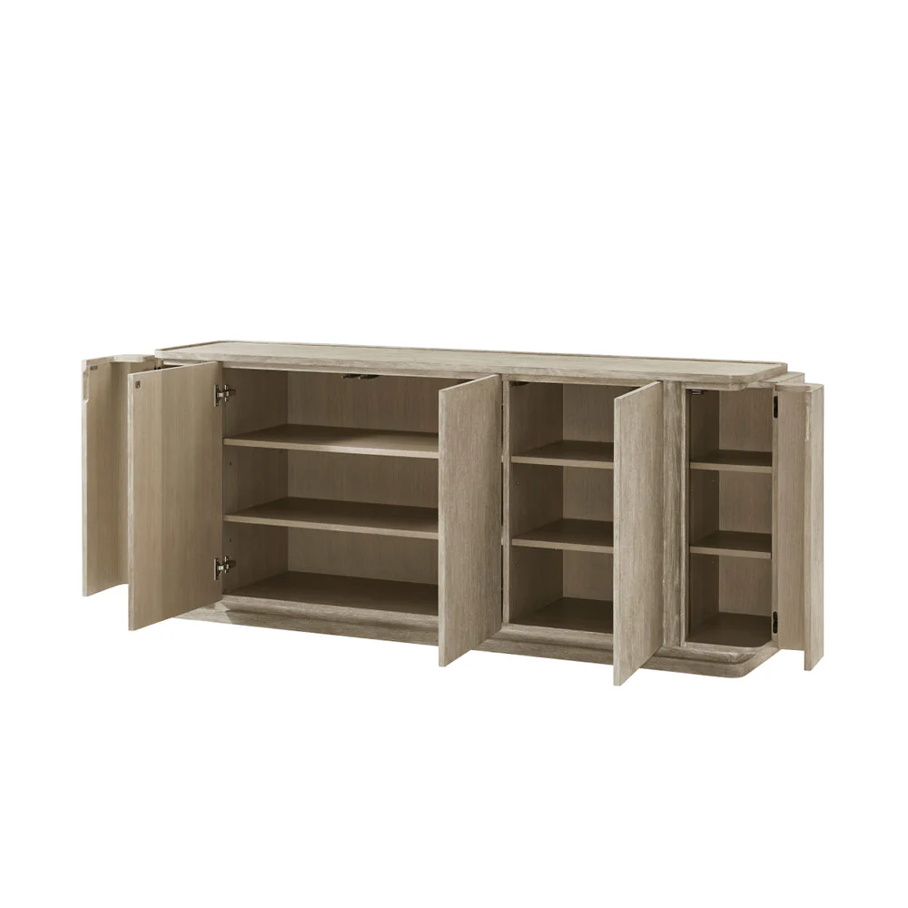 Theodore Alexander Repose Panel Triple-Door Sideboard - Image 6