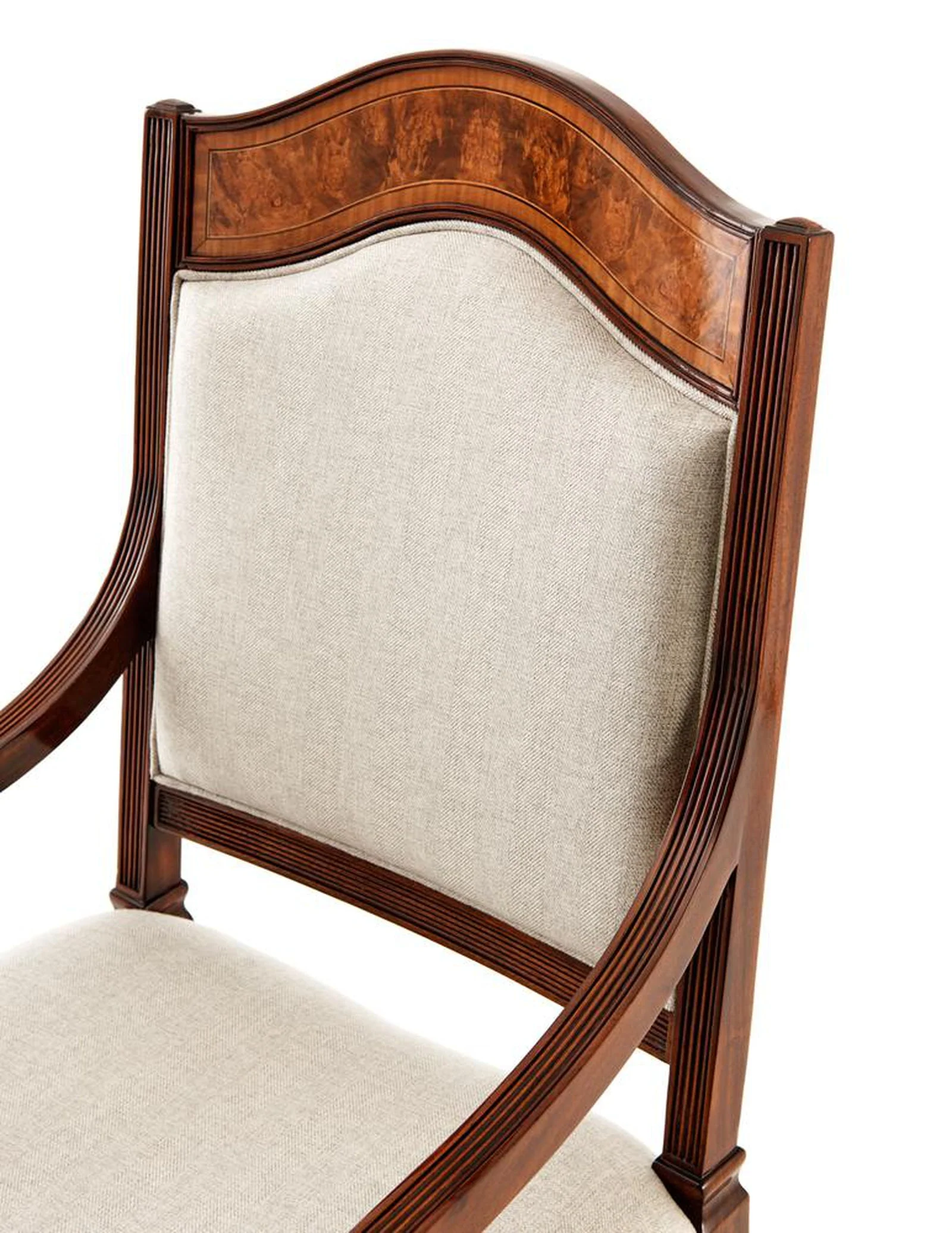 Theodore Alexander Sheraton's Satinwood Armchair - Set of 2 Clearance - Image 4