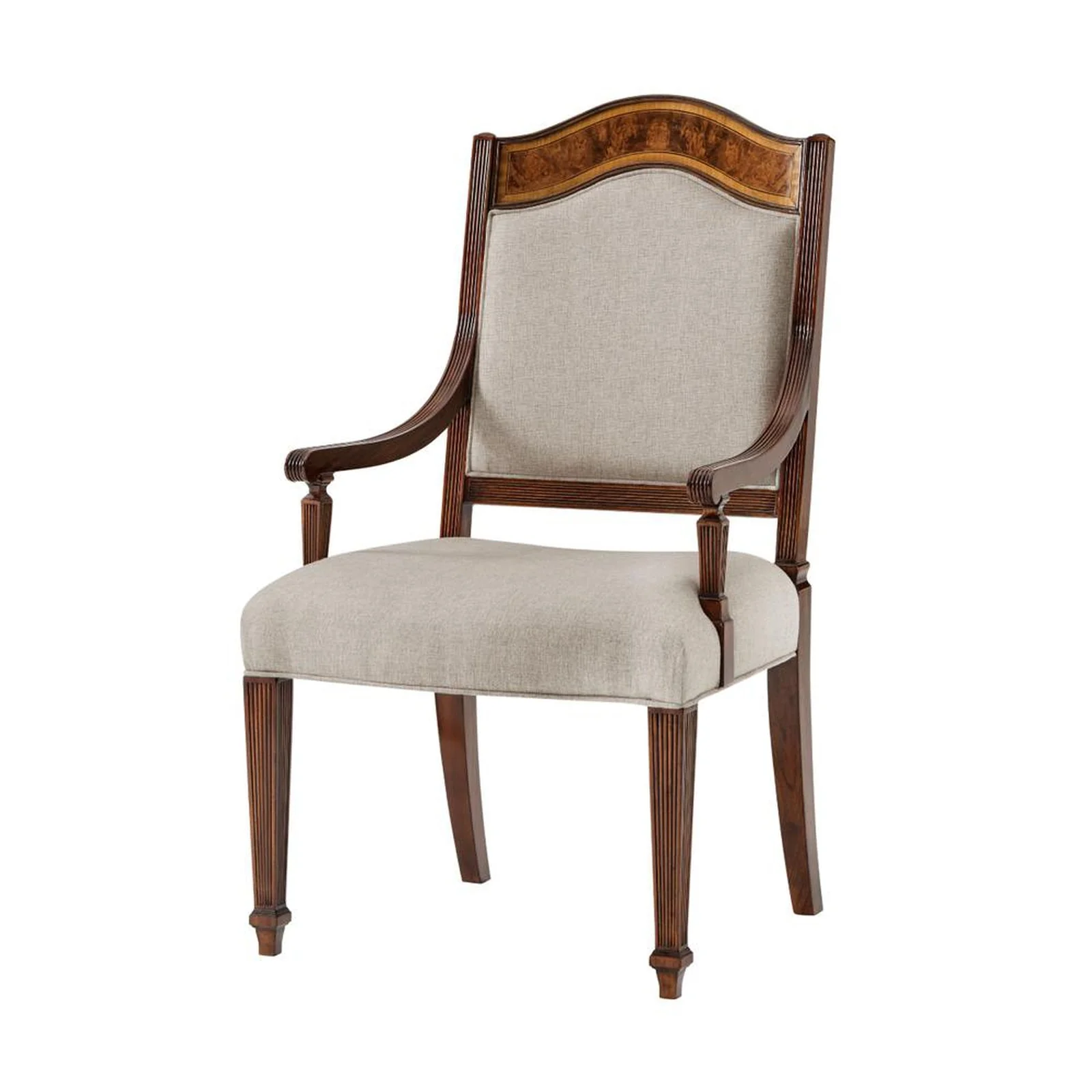 Theodore Alexander Sheraton's Satinwood Armchair - Set of 2 Clearance - Image 6