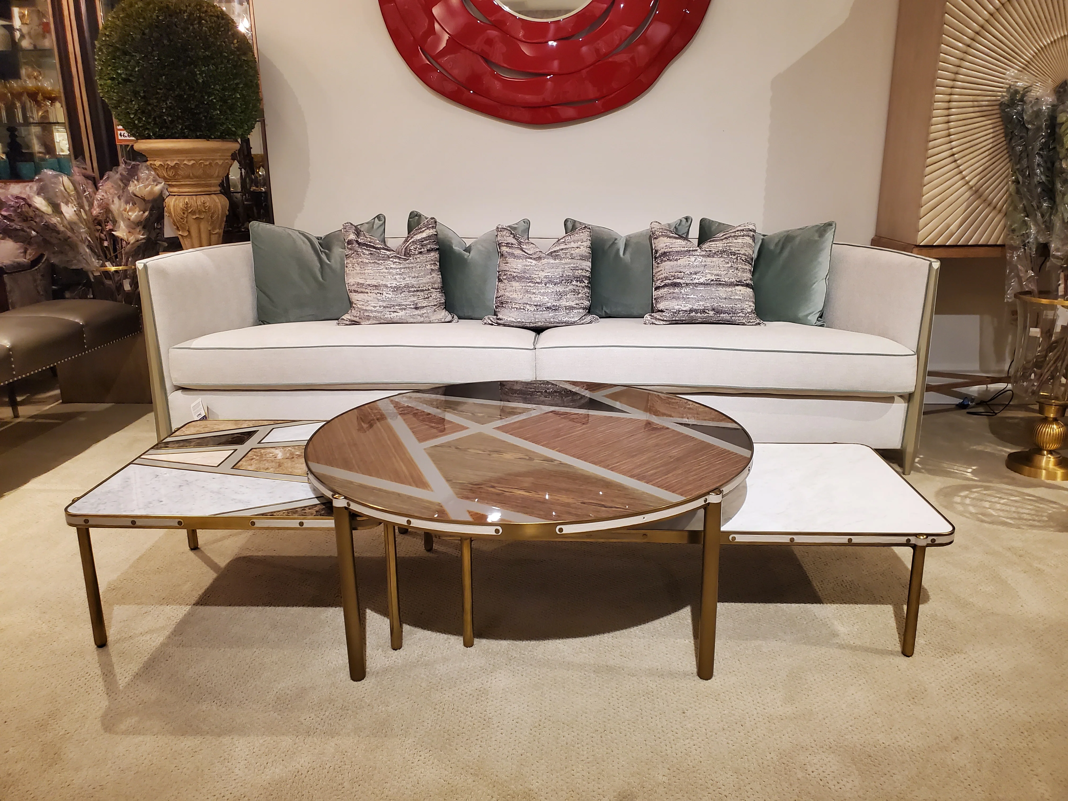 Theodore Alexander TA Iconic Rectangle Cocktail Table Floor Sample - Image 6