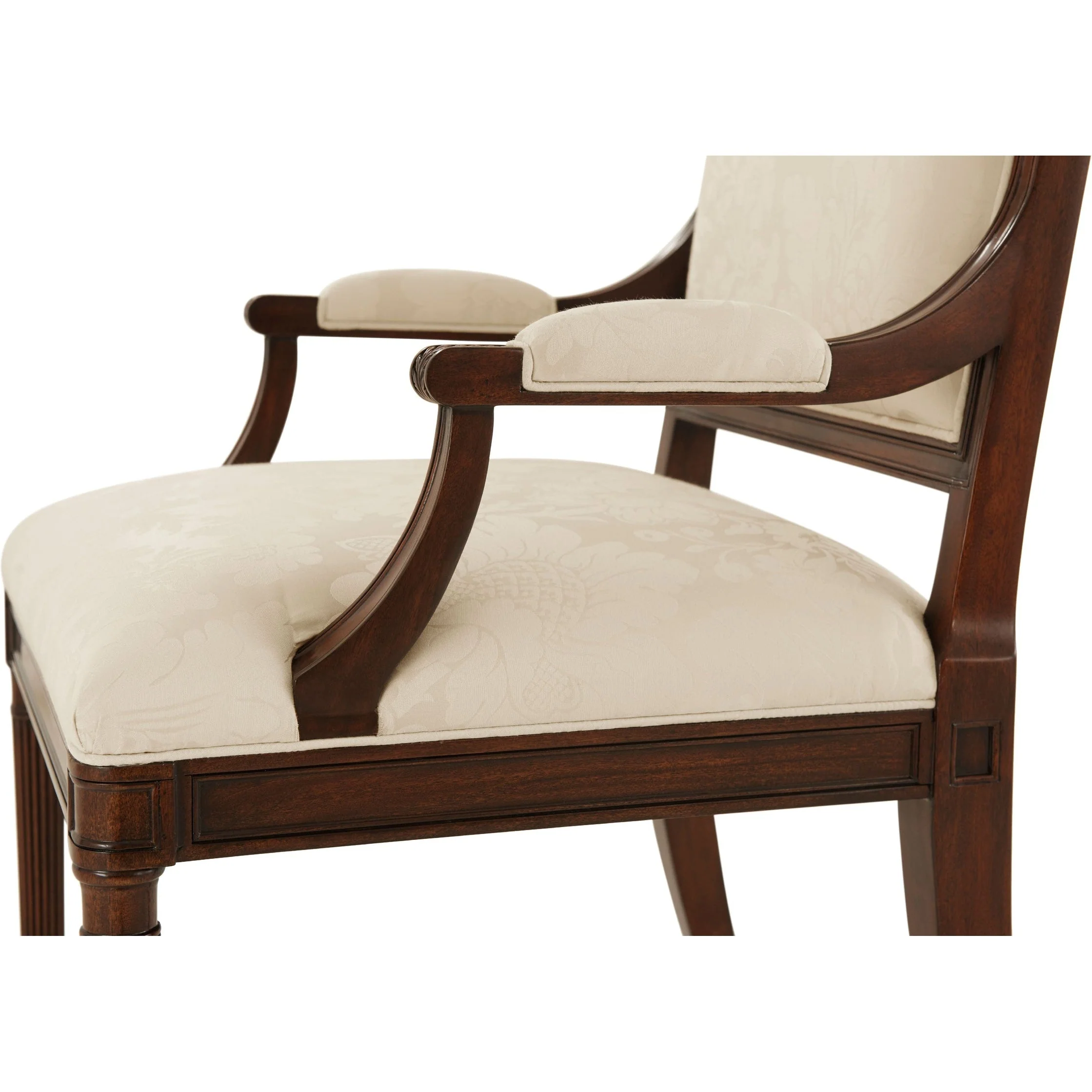 Theodore Alexander The English Cabinetmaker Atcombe Armchair - Set of 2 - Image 4