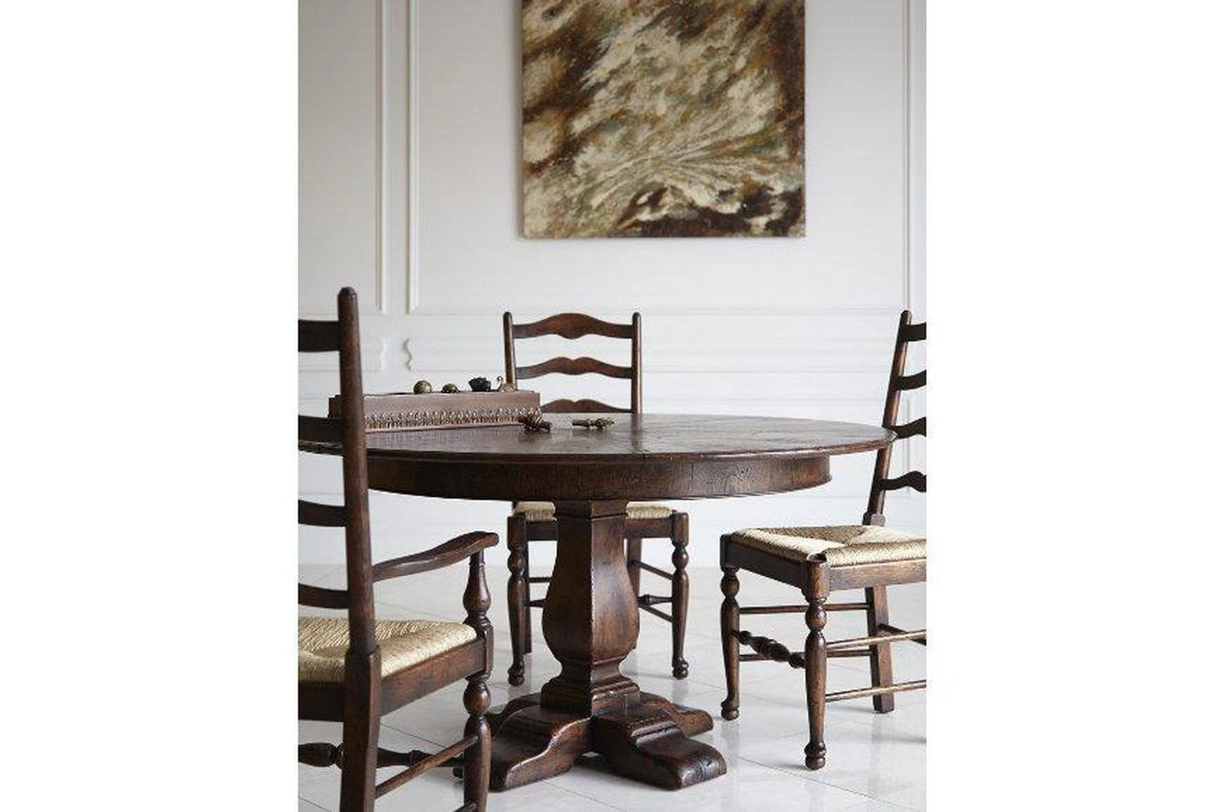 Theodore Alexander Victory Oak Jupe Dining Table - Image 6