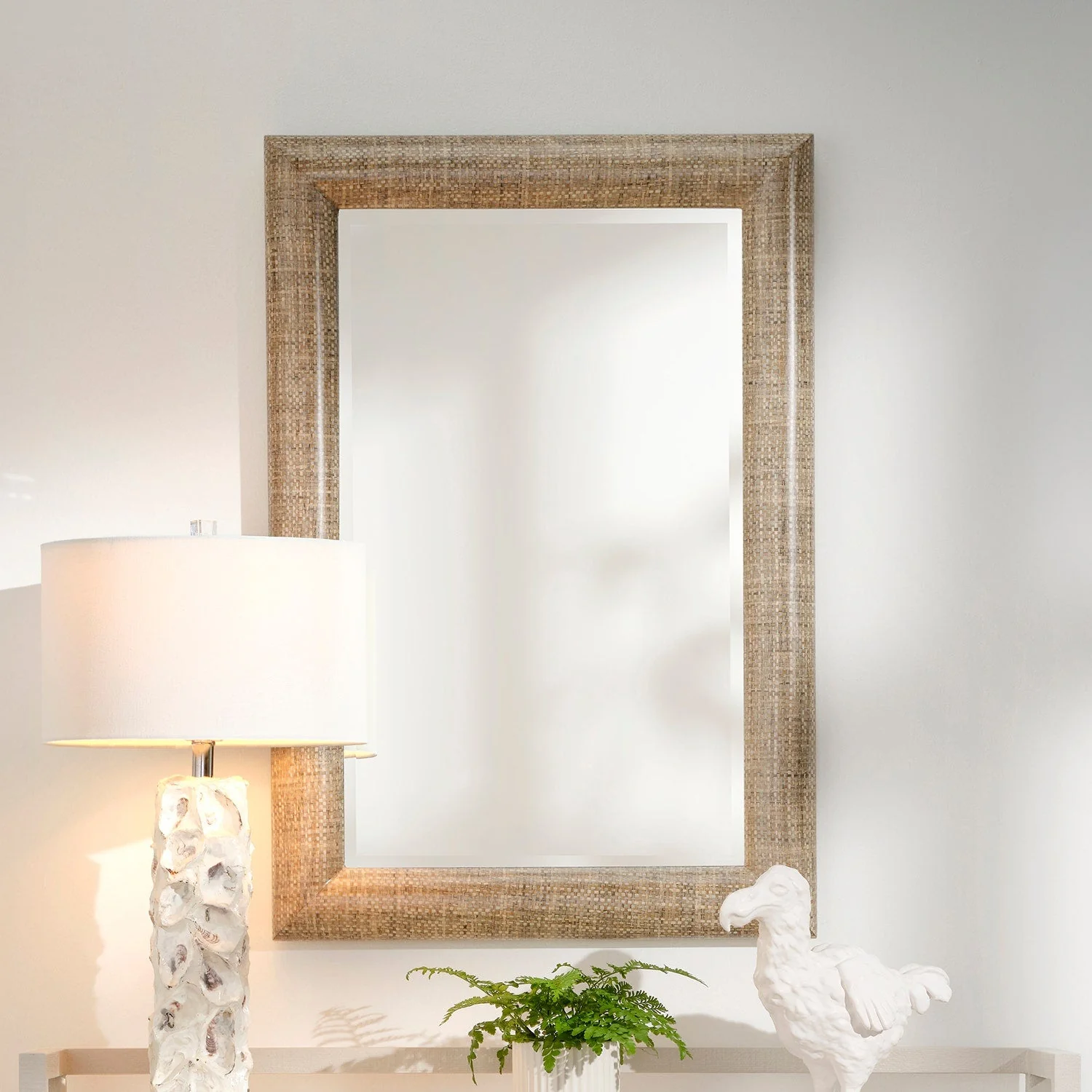 Tilda Faux Rattan Mirror - Image 2