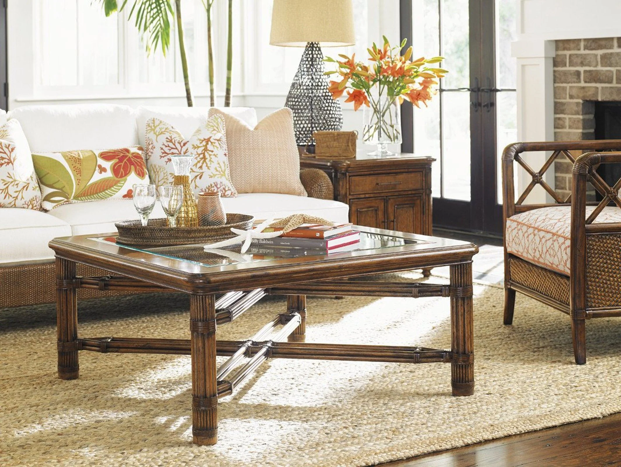 Tommy Bahama Home Bali Hai Capri Square Cocktail Table - Image 2