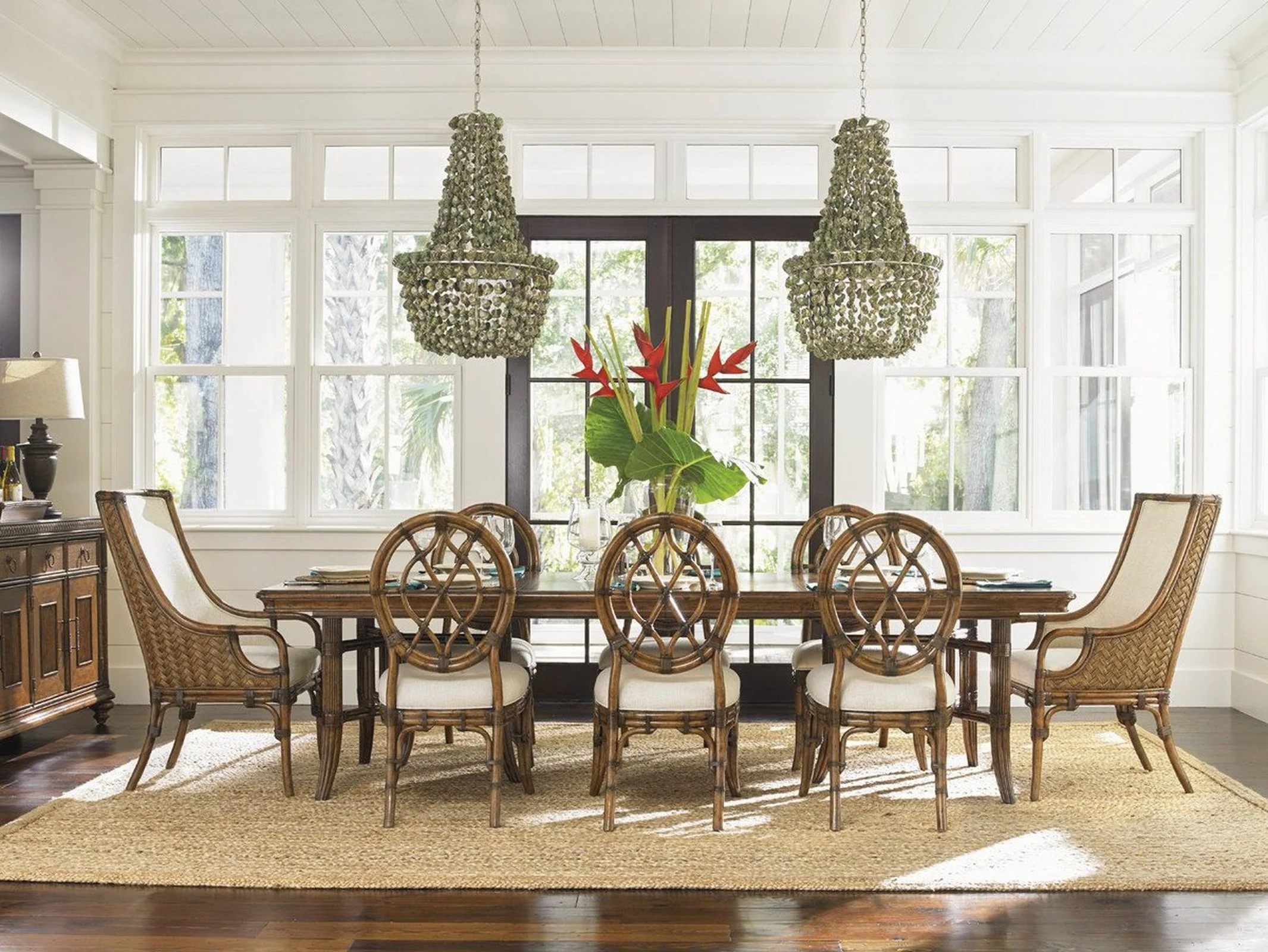 Tommy Bahama Home Bali Hai Cedar Key Oval Back Side Chair - Image 3