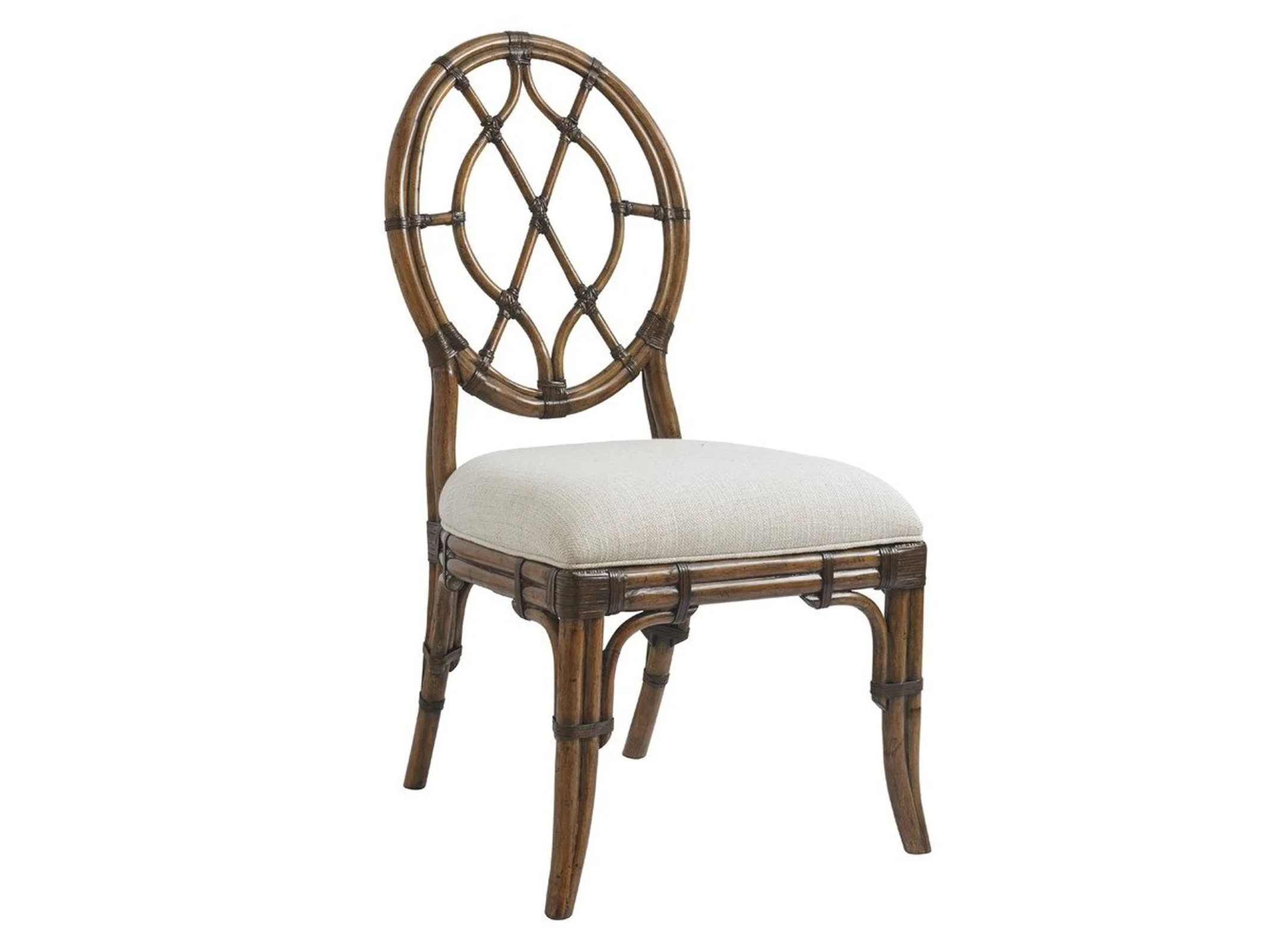 Tommy Bahama Home Bali Hai Cedar Key Oval Back Side Chair Customizable - Image 5