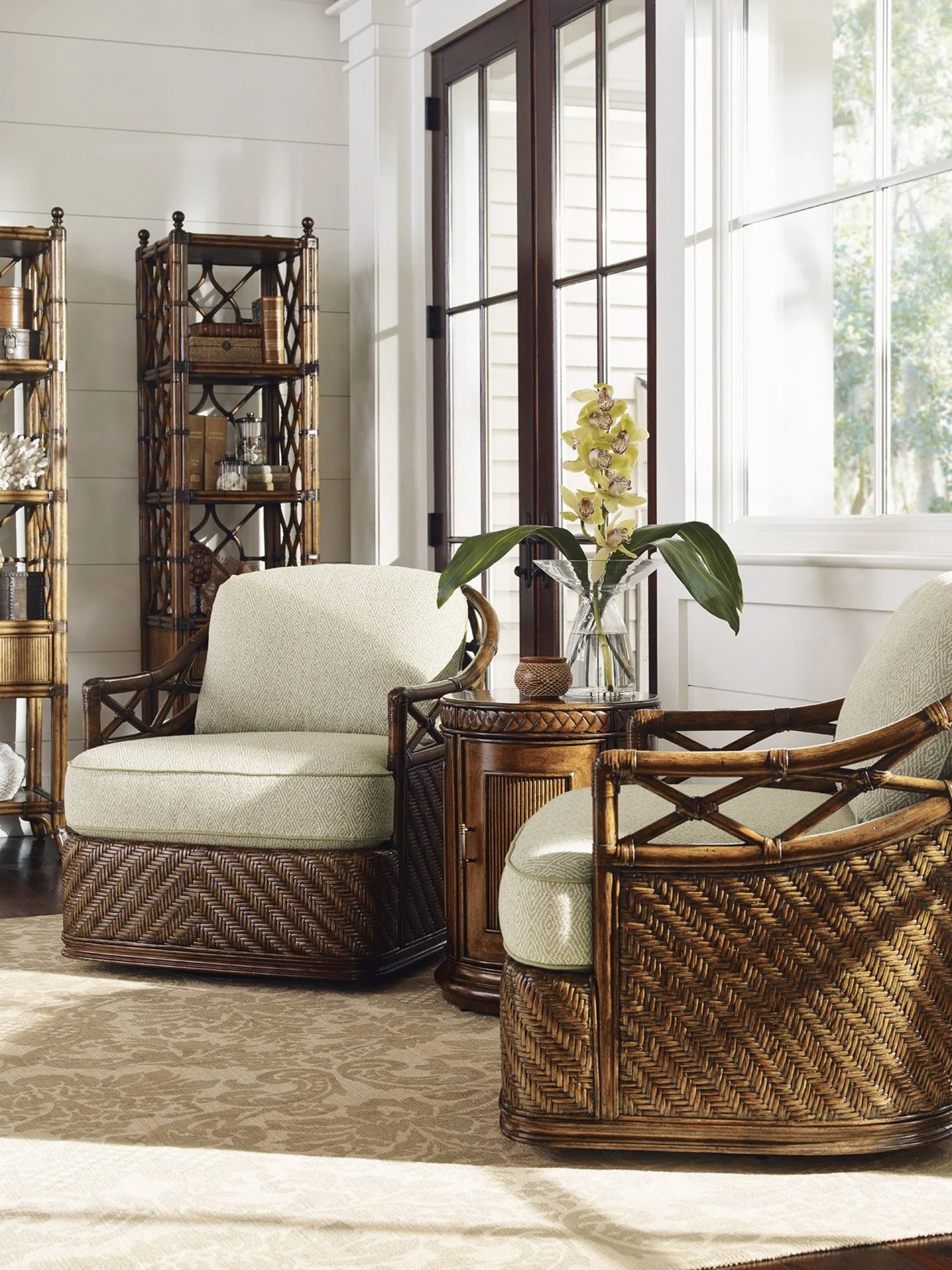 Tommy Bahama Home Bali Hai Diamond Cove Swivel Chair - Image 3