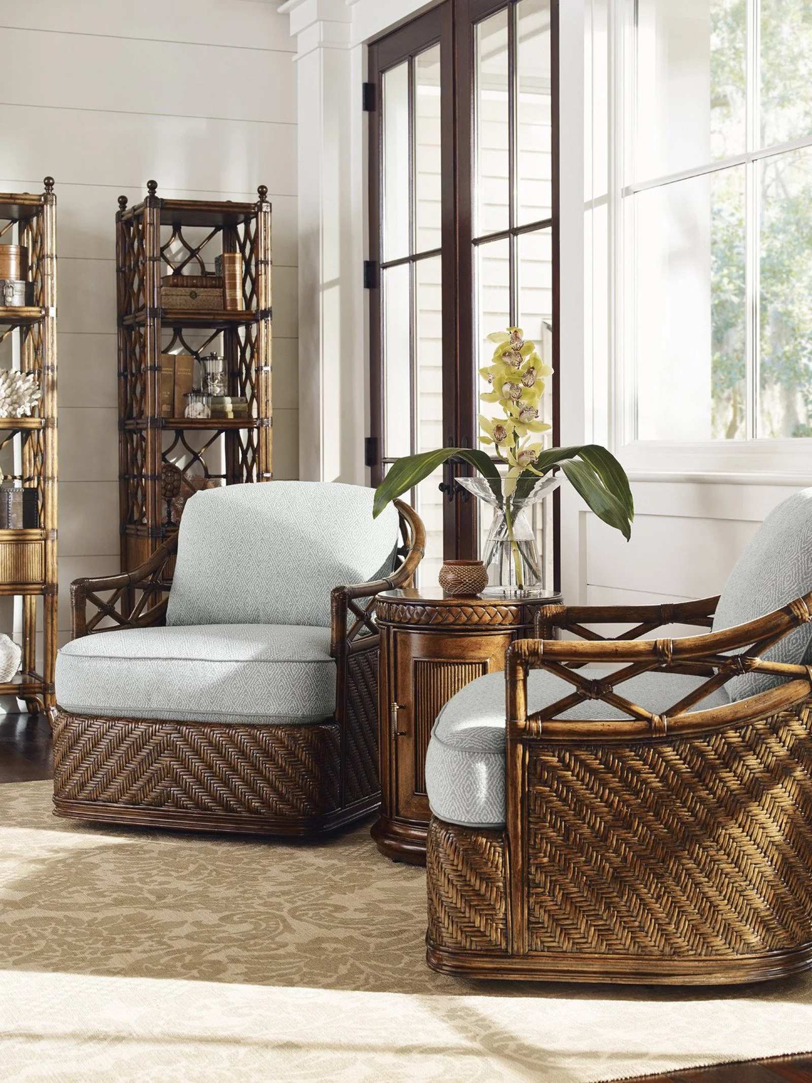 Tommy Bahama Home Bali Hai Diamond Cove Swivel Chair - Image 4