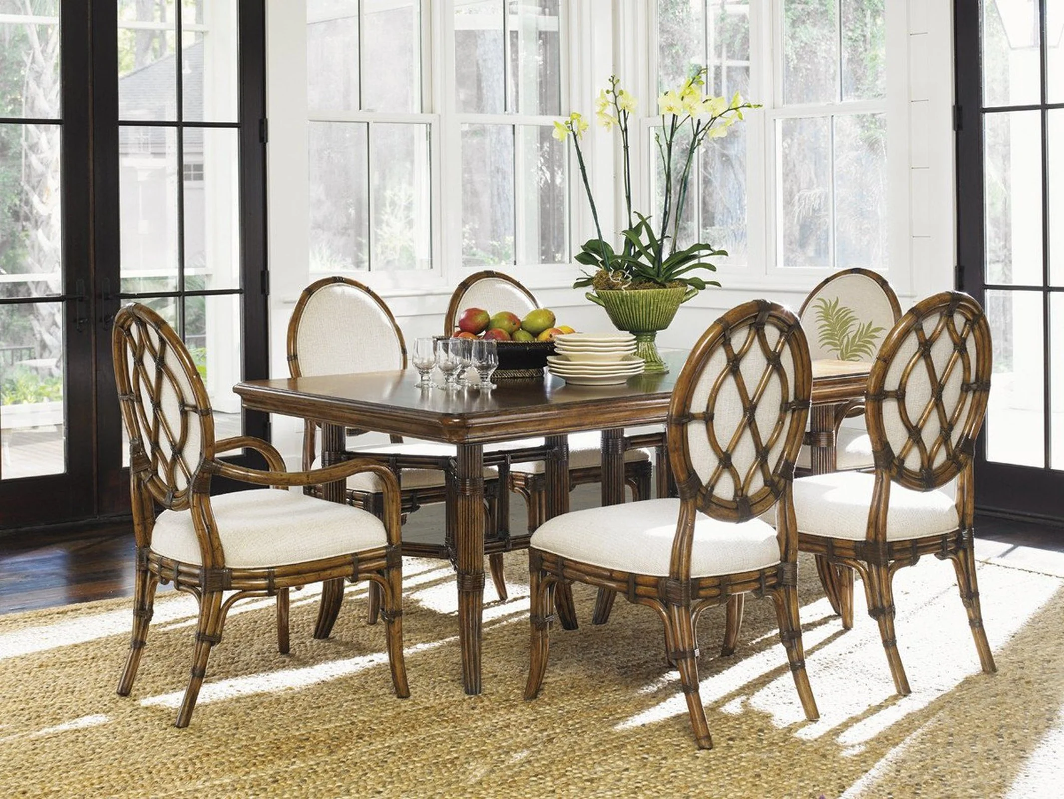 Tommy Bahama Home Bali Hai Gulfstream Oval Back Side Chair As Shown - Image 2