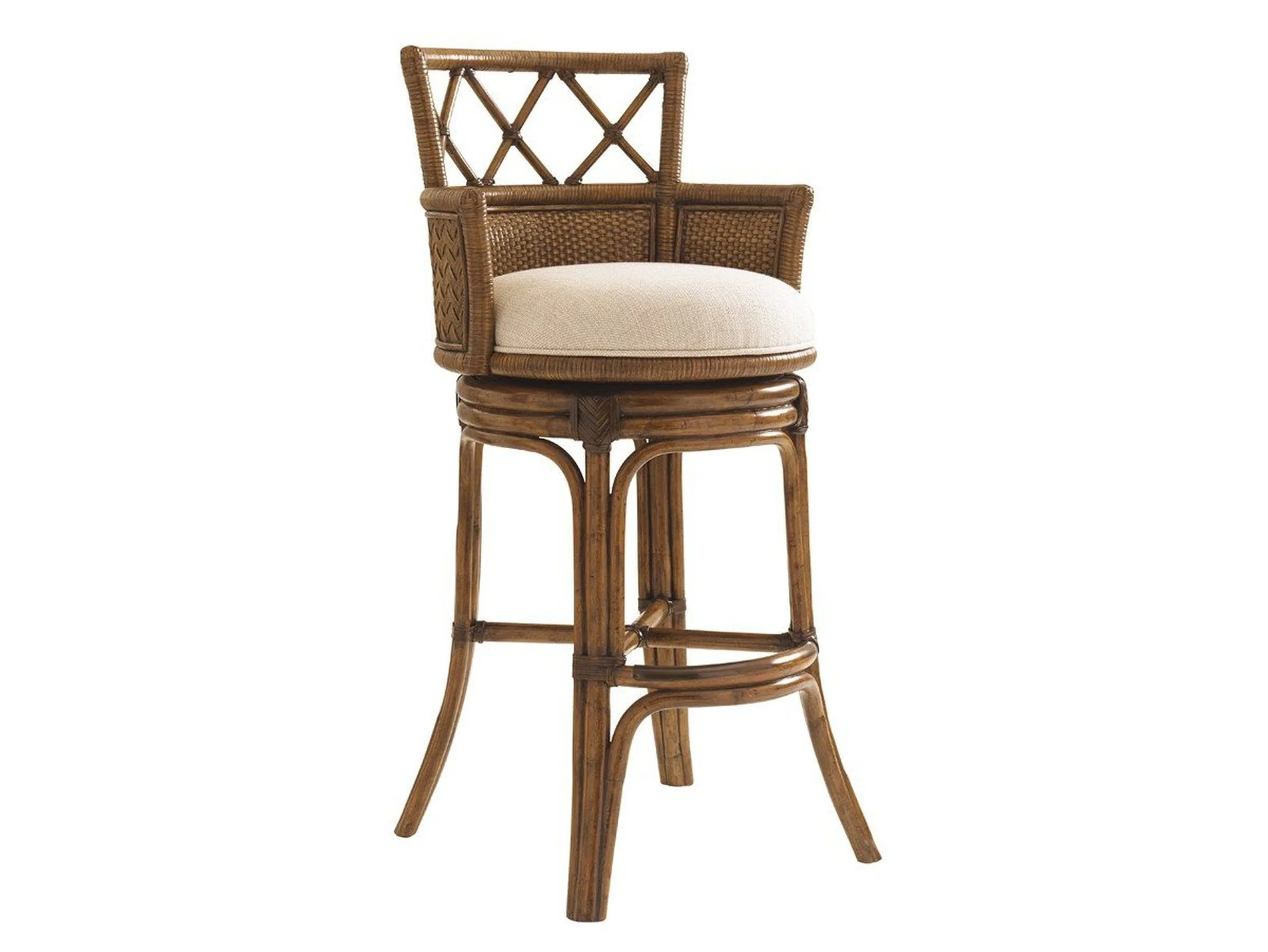 Tommy Bahama Home Bali Hai Kamala Bay Swivel Bar Stool As Shown - Image 4