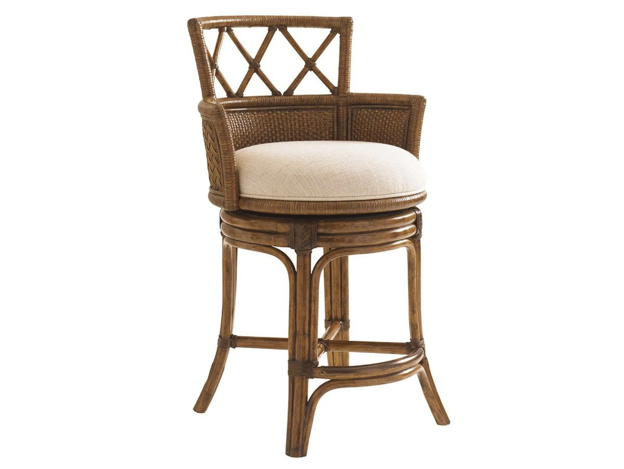 Tommy Bahama Home Bali Hai Kamala Bay Swivel Counter Stool As Shown - Image 4