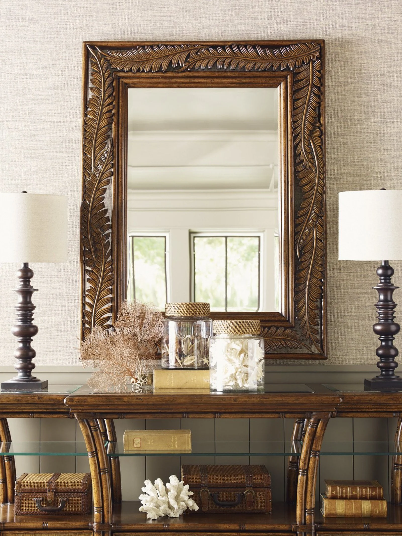Tommy Bahama Home Bali Hai Seabrook Landscape Mirror - Image 2