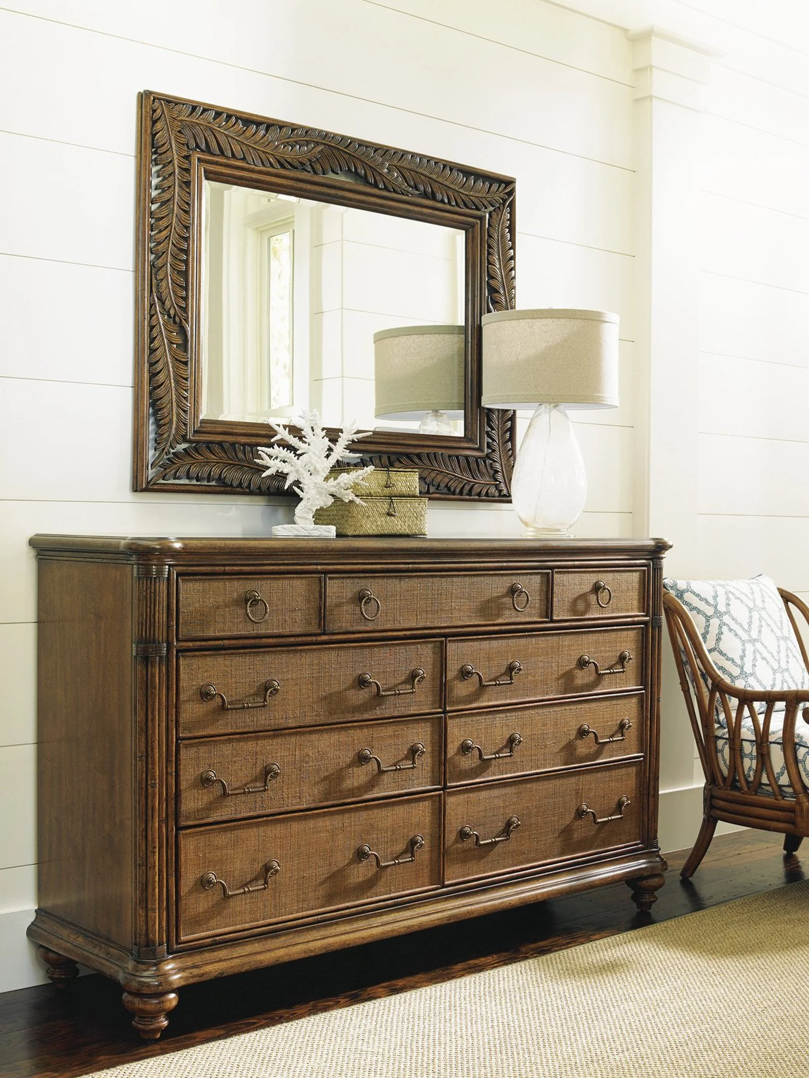 Tommy Bahama Home Bali Hai Seabrook Landscape Mirror - Image 4