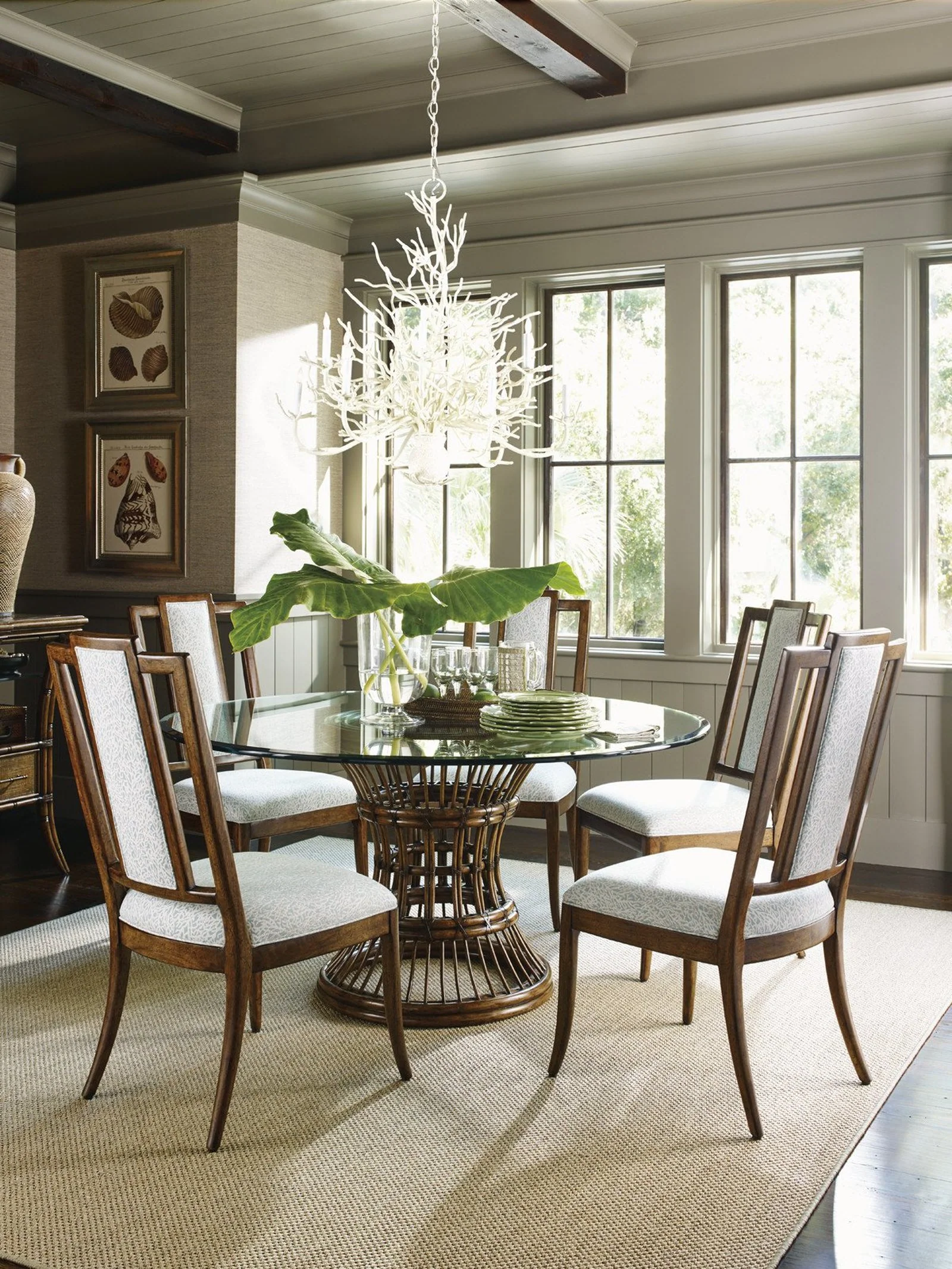 Tommy Bahama Home Bali Hai St. Barts Splat Back Side Chair As Shown - Image 4