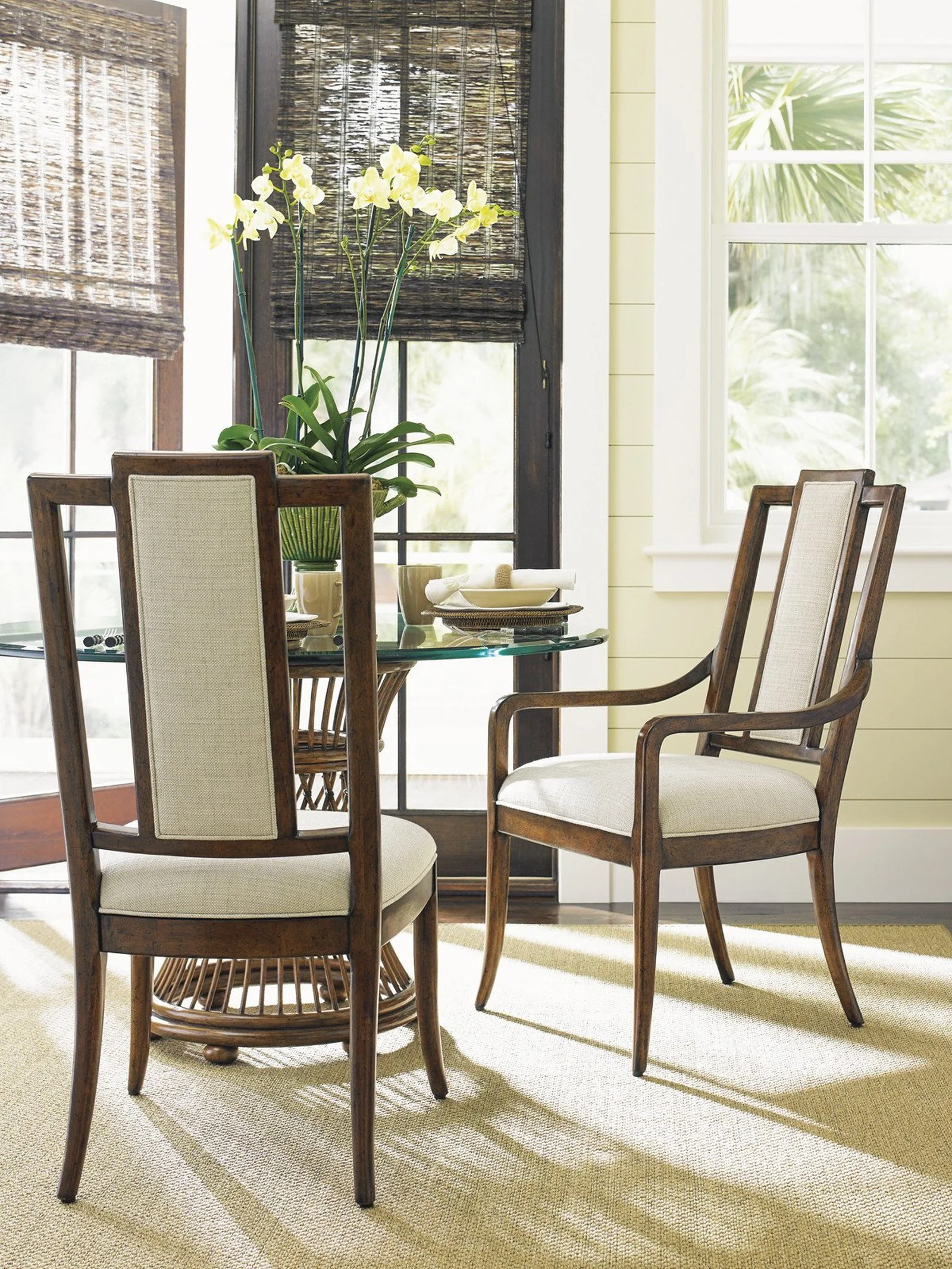 Tommy Bahama Home Bali Hai St. Barts Splat Back Side Chair Customizable - Image 2