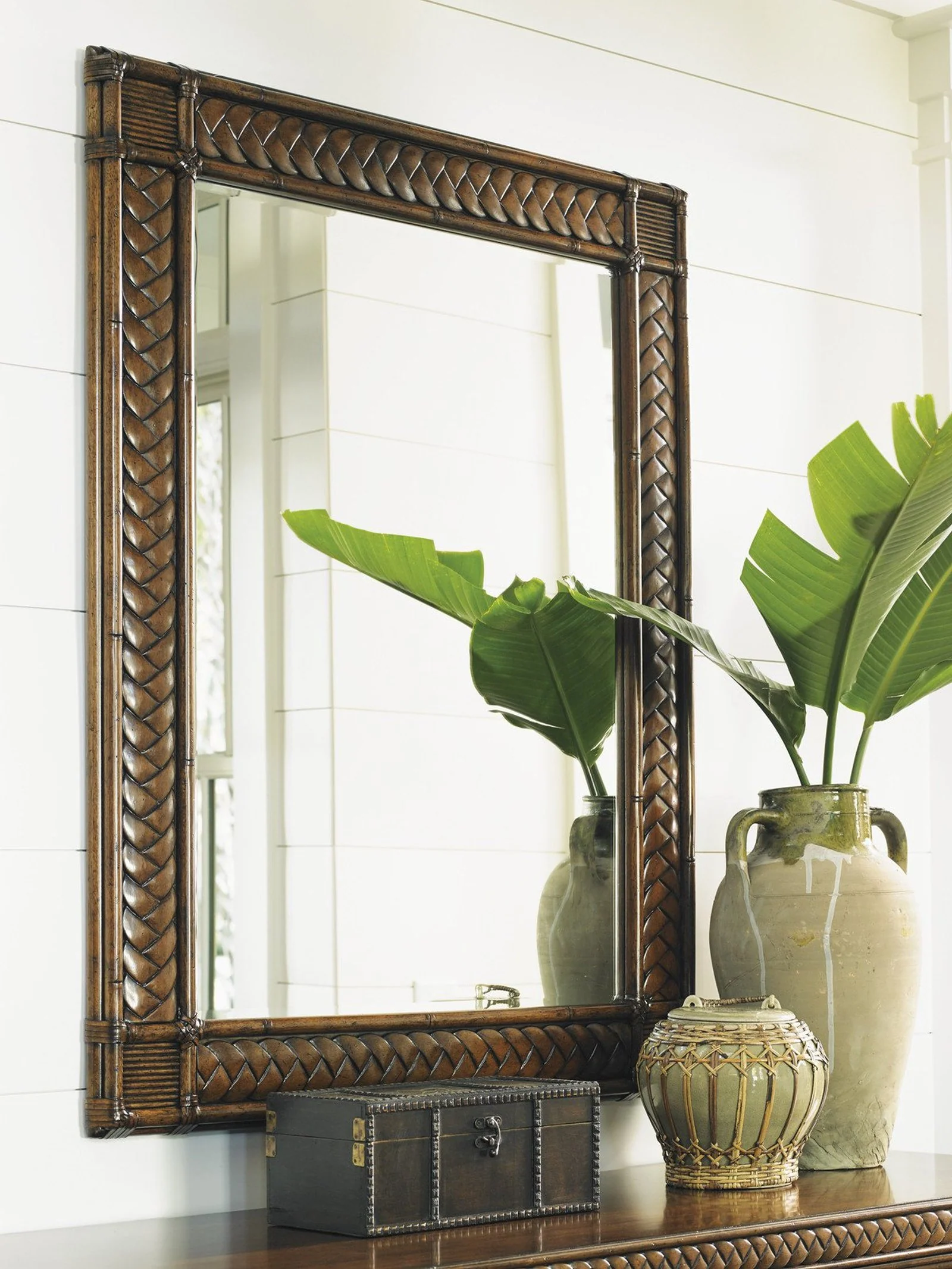 Tommy Bahama Home Bali Hai Sunrise Landscape Mirror - Image 2