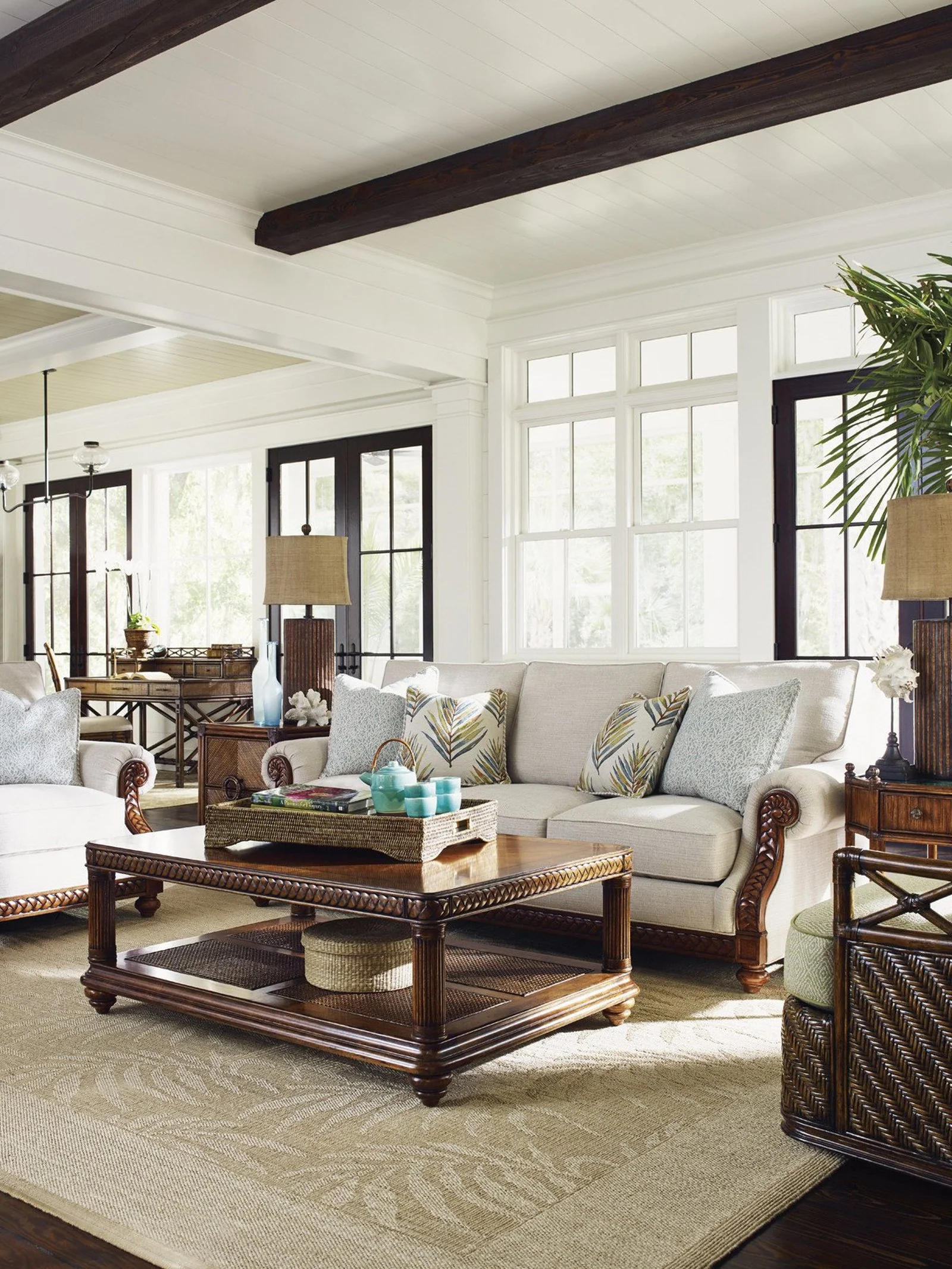 Tommy Bahama Home Bali Hai Vineyard Point Rectangular Cocktail Table - Image 4