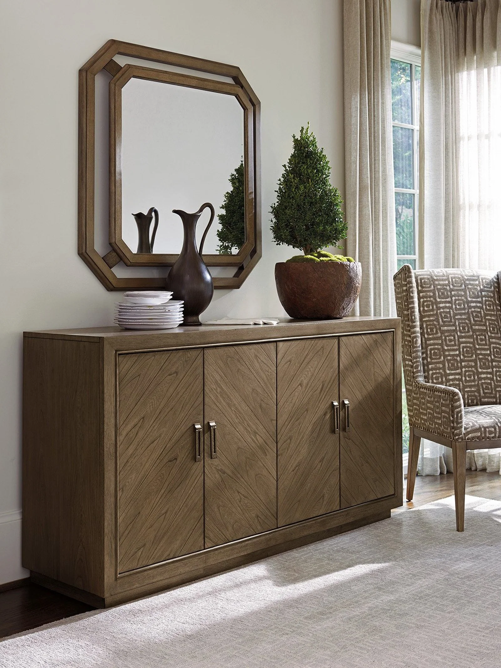 Tommy Bahama Home Callan Square Mirror - Image 3