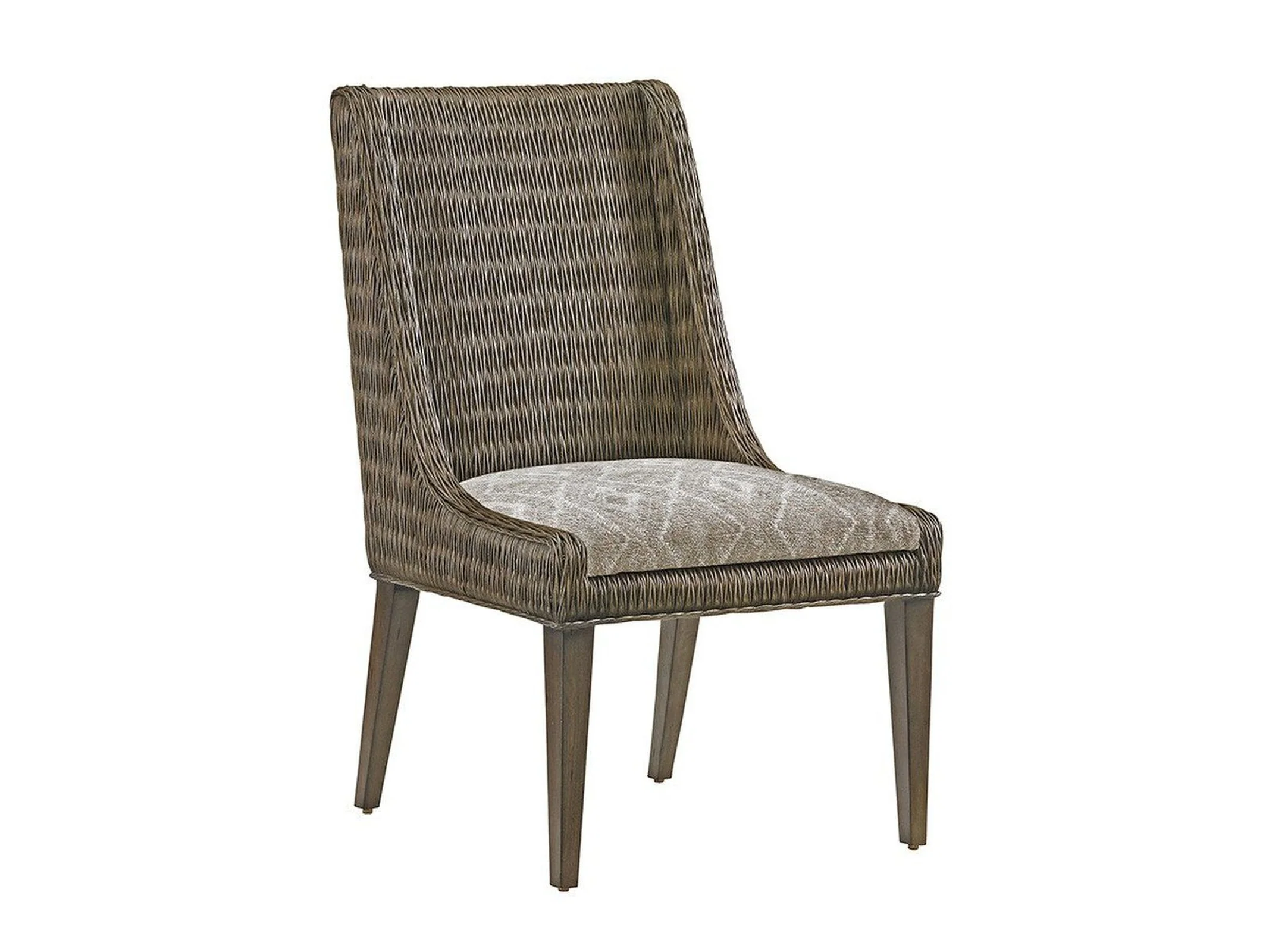 Tommy Bahama Home Cypress Point Brandon Woven Side Chair Customizable - Image 5