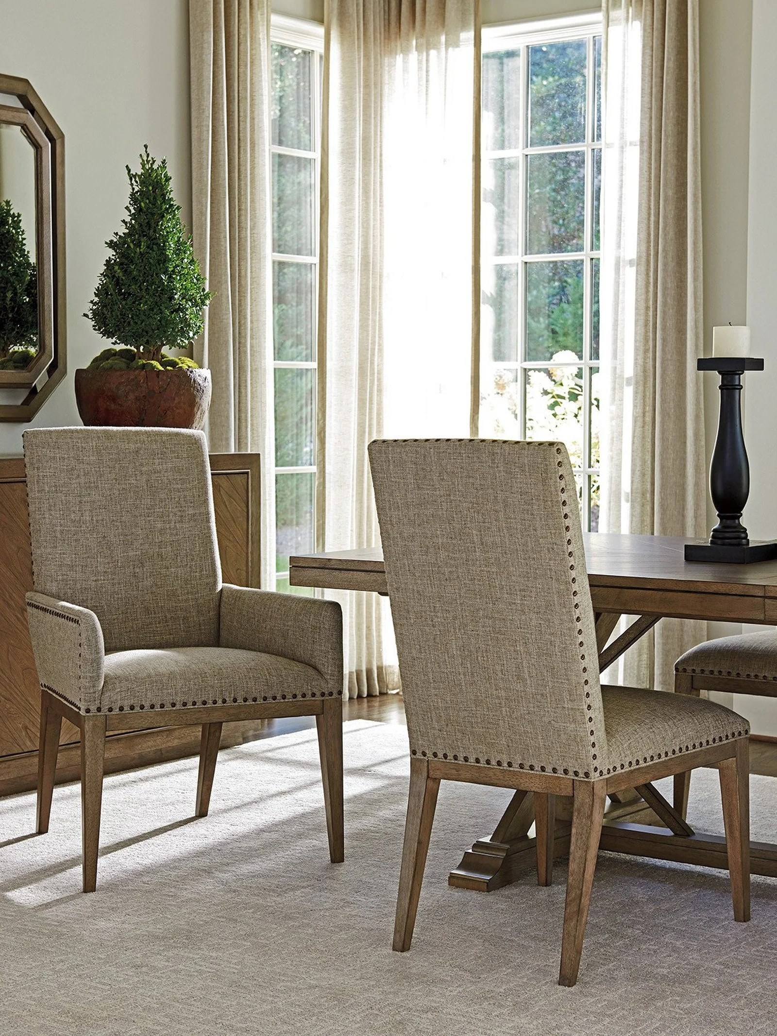 Tommy Bahama Home Cypress Point Devereaux Upholstered Arm Chair Customizable - Image 2