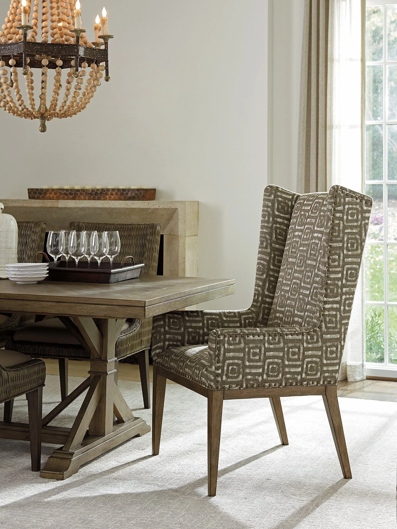 Tommy Bahama Home Cypress Point Milton Host Chair Customizable - Image 6