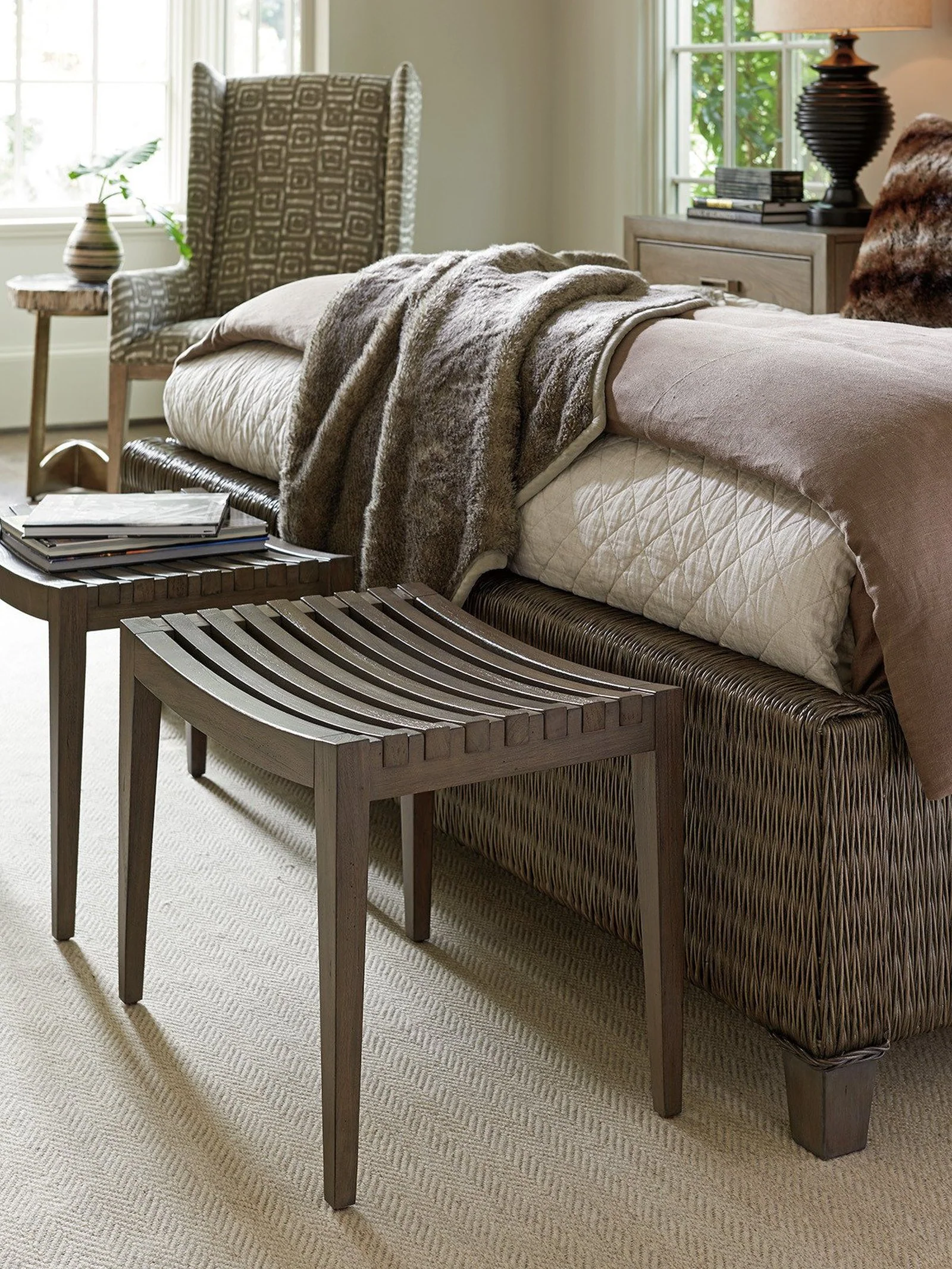 Tommy Bahama Home Cypress Point Pelham Bed Bench - Image 2
