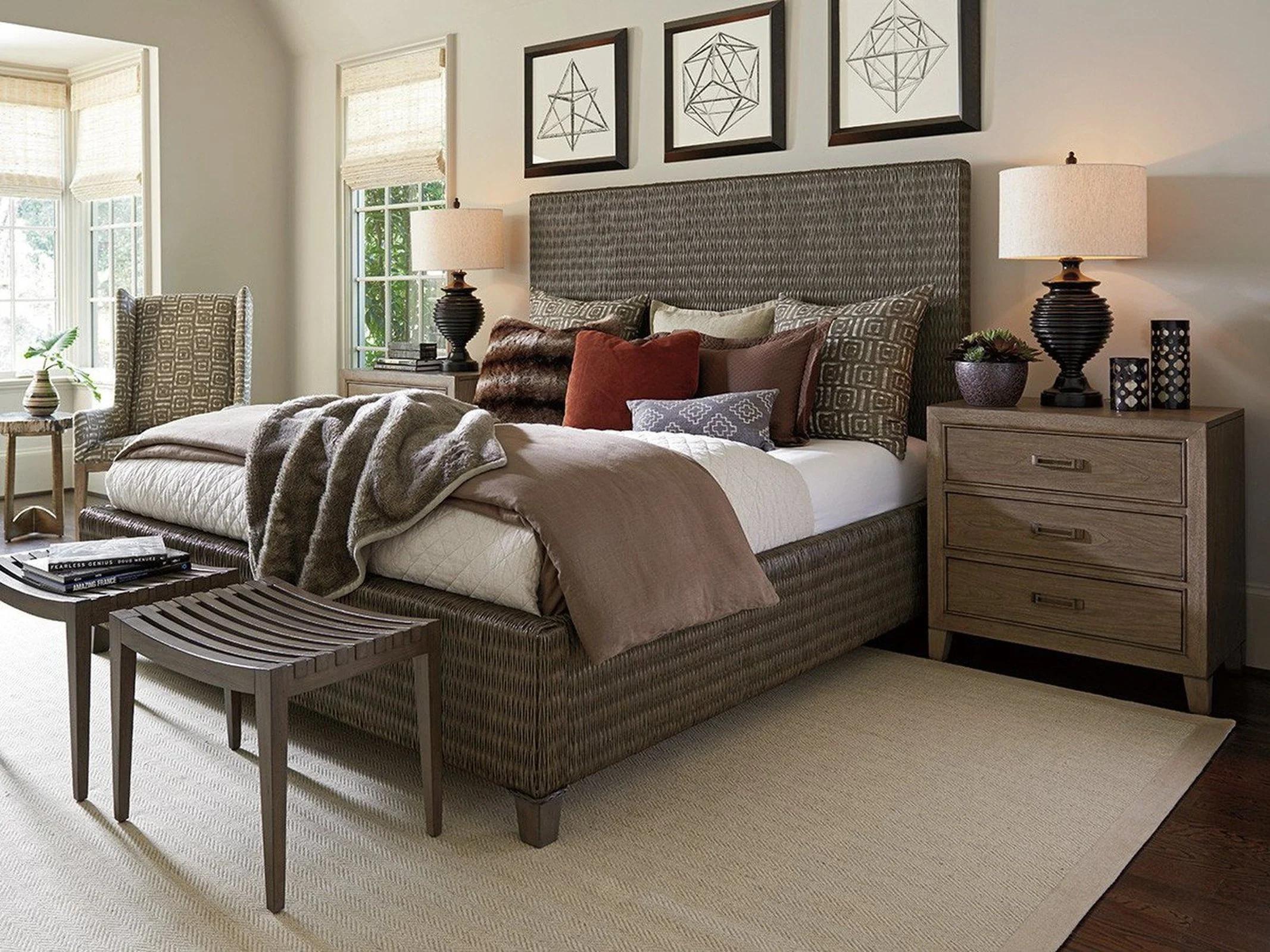 Tommy Bahama Home Cypress Point Pelham Bed Bench - Image 3