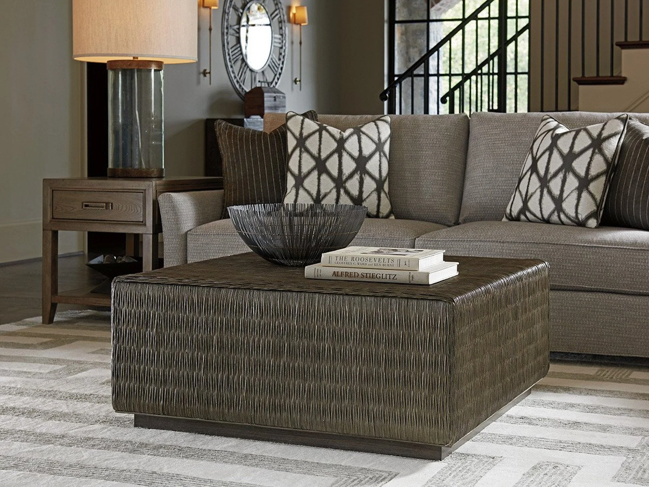 Tommy Bahama Home Cypress Point Seawatch Woven Cocktail Table - Image 6