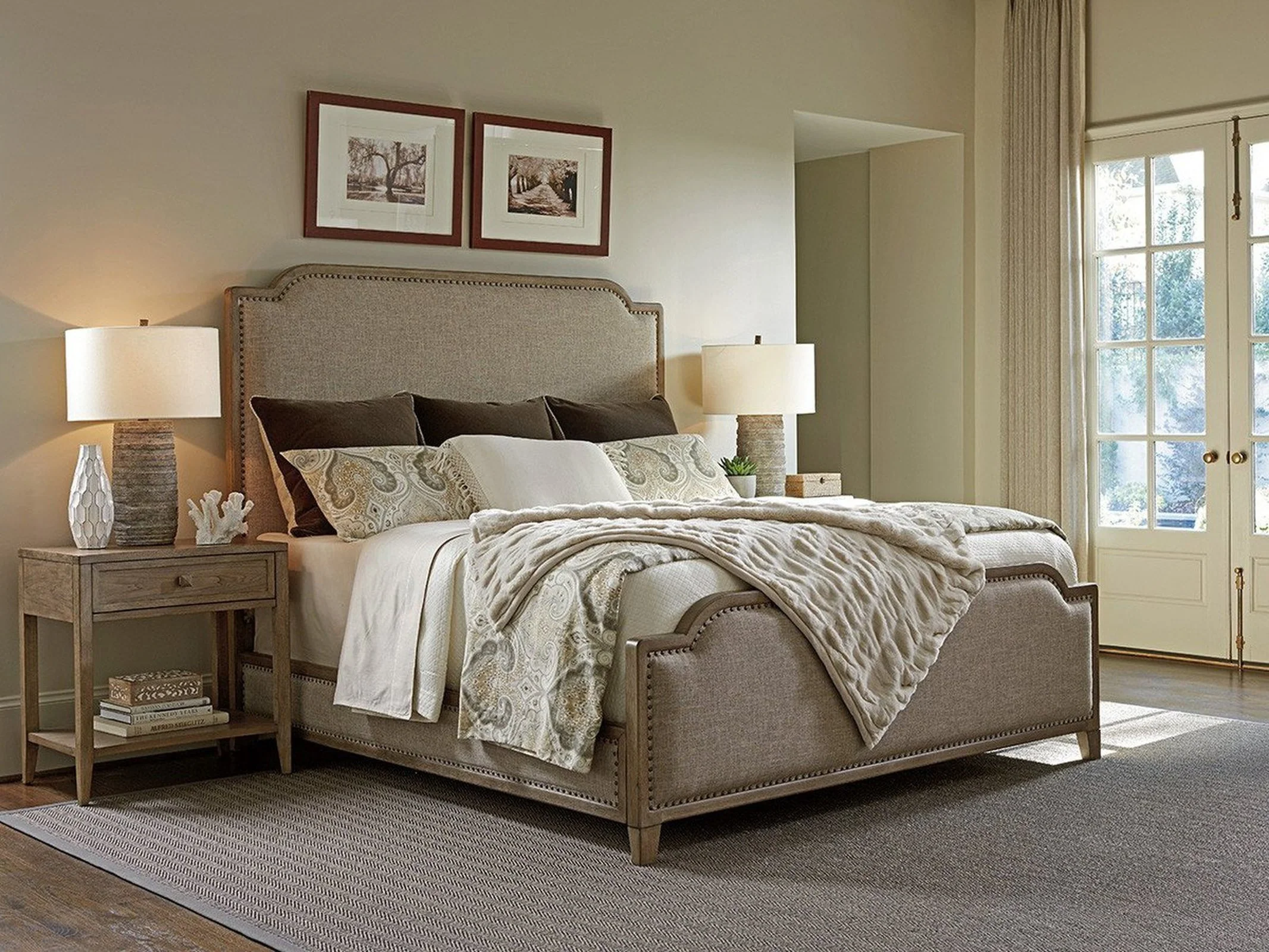 Tommy Bahama Home Cypress Point Stone Harbour Upholstered Bed - Image 2