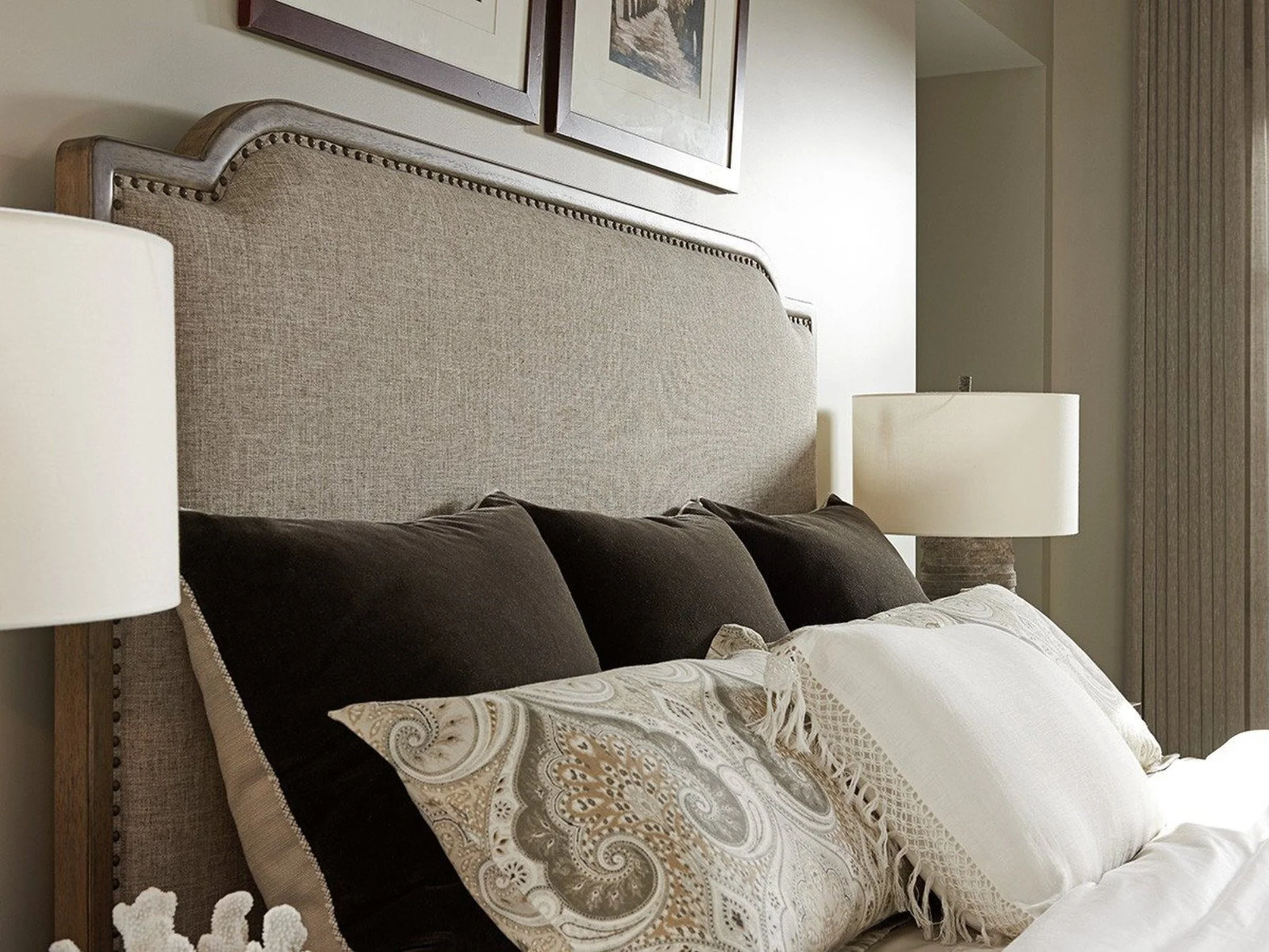 Tommy Bahama Home Cypress Point Stone Harbour Upholstered Bed - Image 5