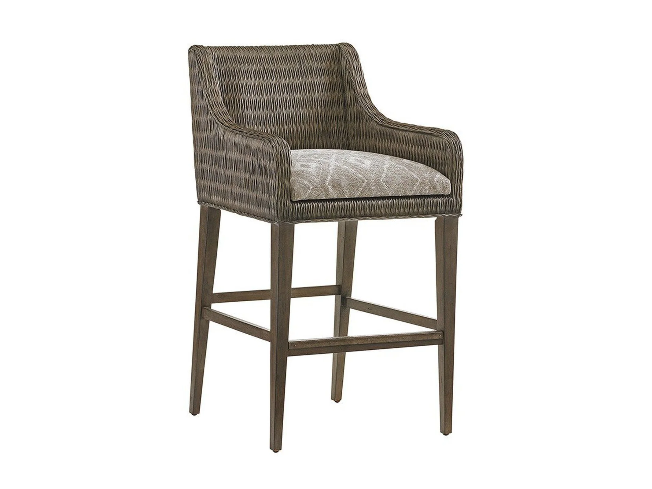 Tommy Bahama Home Cypress Point Turner Woven Bar Stool As Shown - Image 4