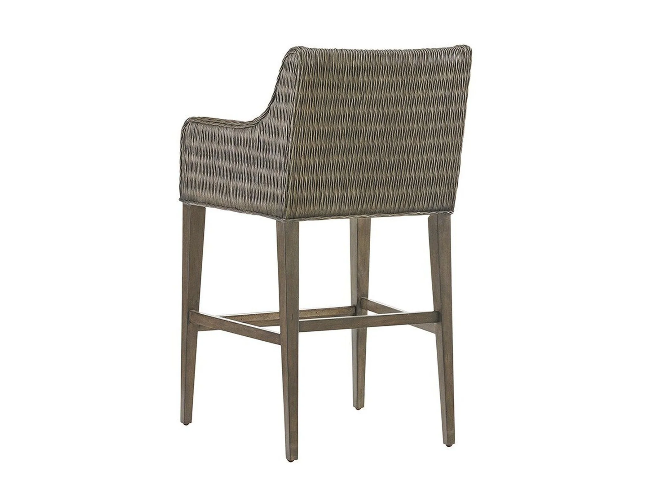 Tommy Bahama Home Cypress Point Turner Woven Bar Stool Customizable - Image 3