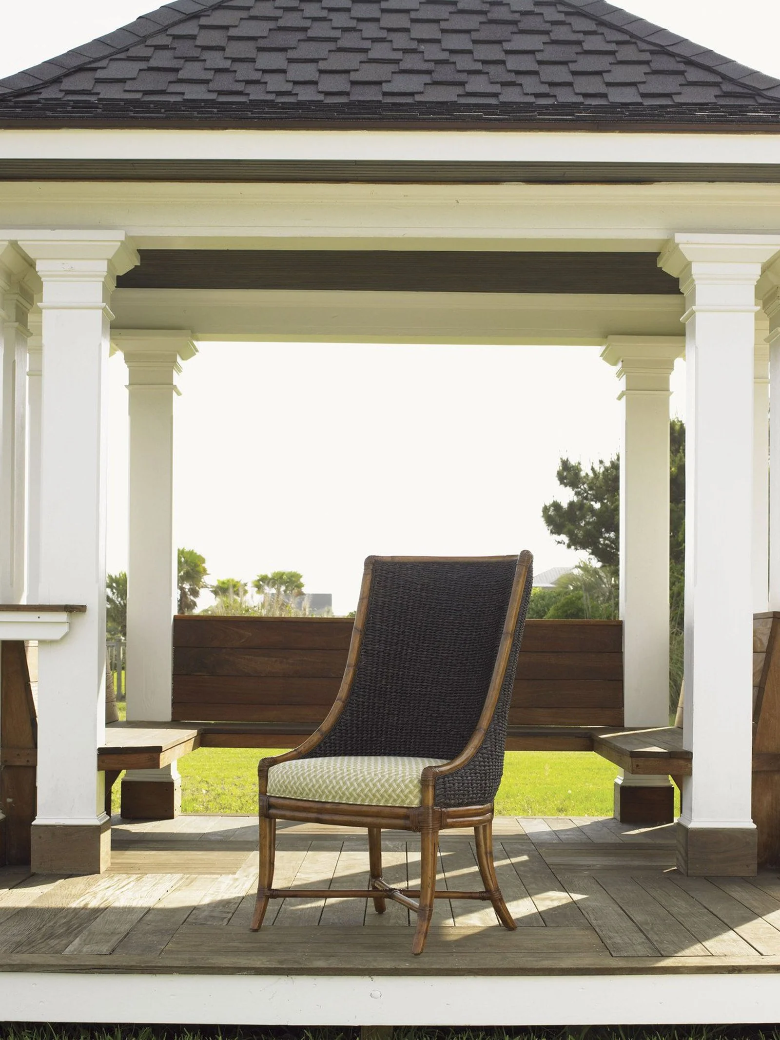 Tommy Bahama Home Island Estate Cruz Bay Host Chair Customizable - Image 2