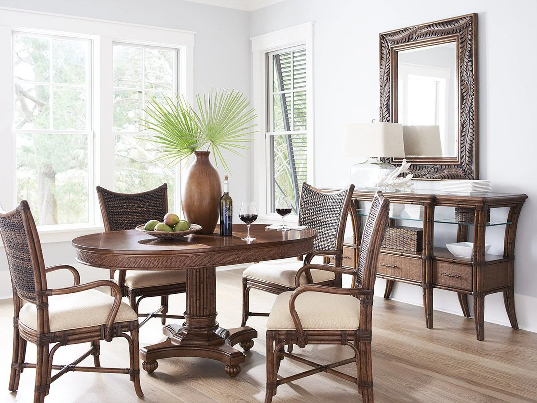 Tommy Bahama Home Island Estate Mangrove Arm Chair Customizable - Image 3