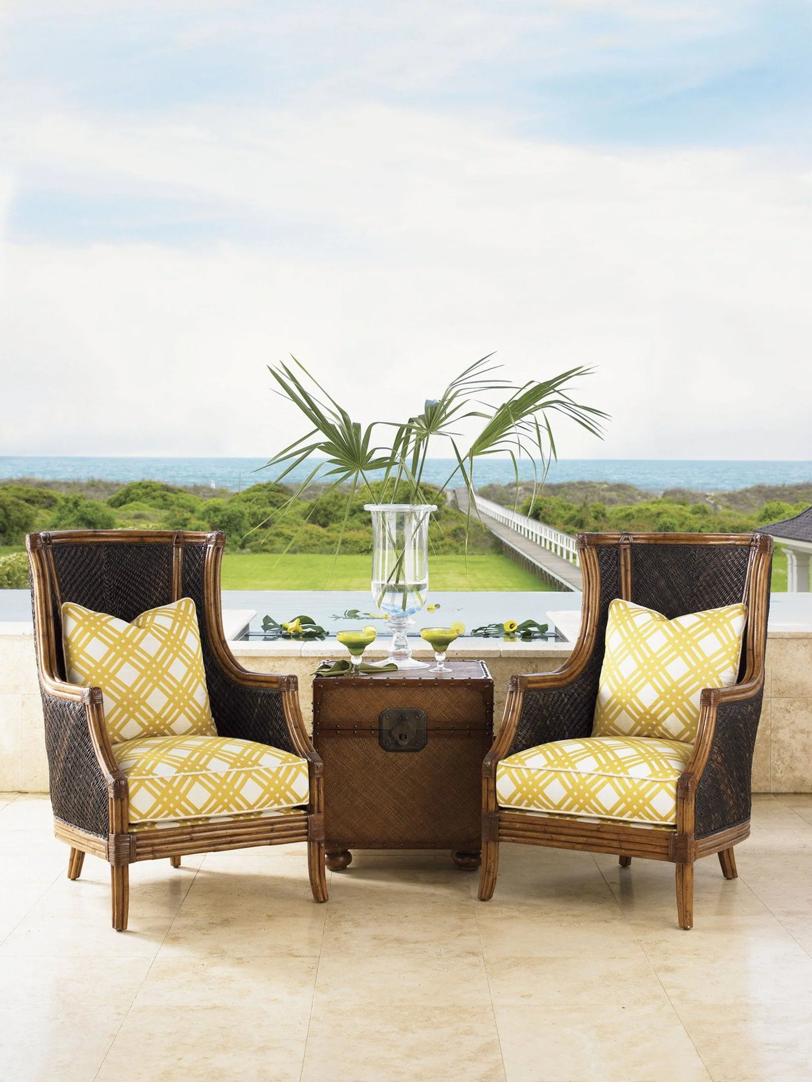 Tommy Bahama Home Island Estate Rum Beach Chair - Image 3