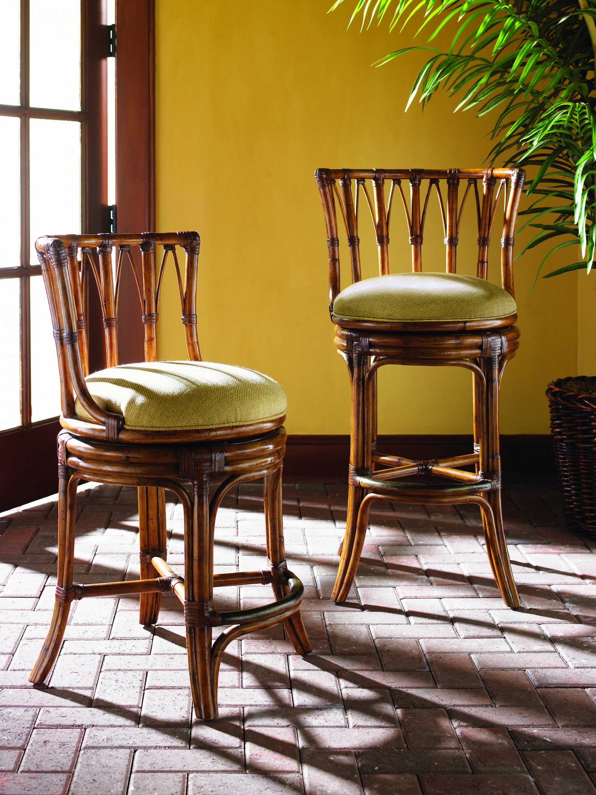 Tommy Bahama Home Island Estate South Beach Swivel Counter Stool As Shown - Image 2