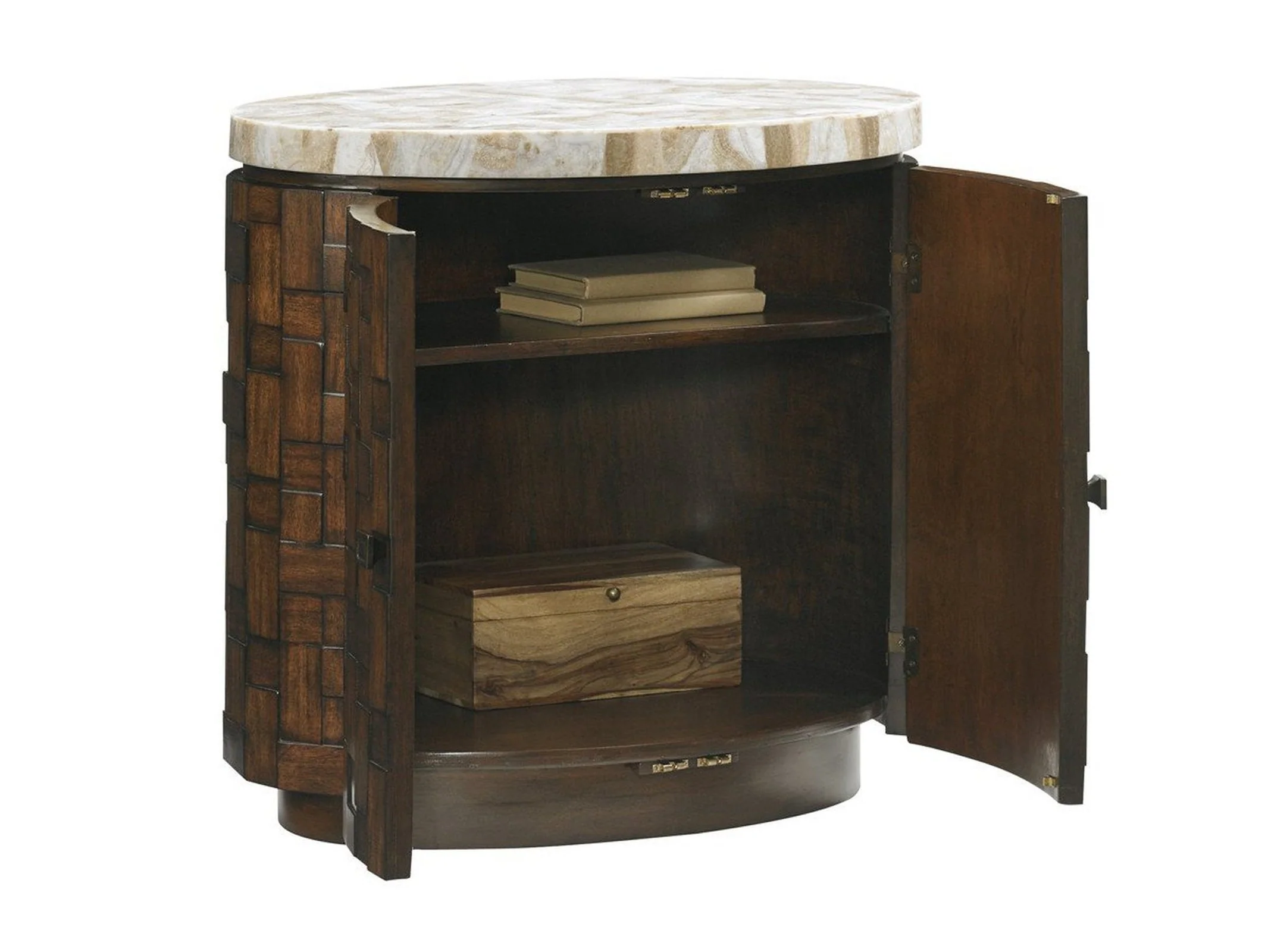 Tommy Bahama Home Island Fusion Banyan Oval Accent Table - Image 3