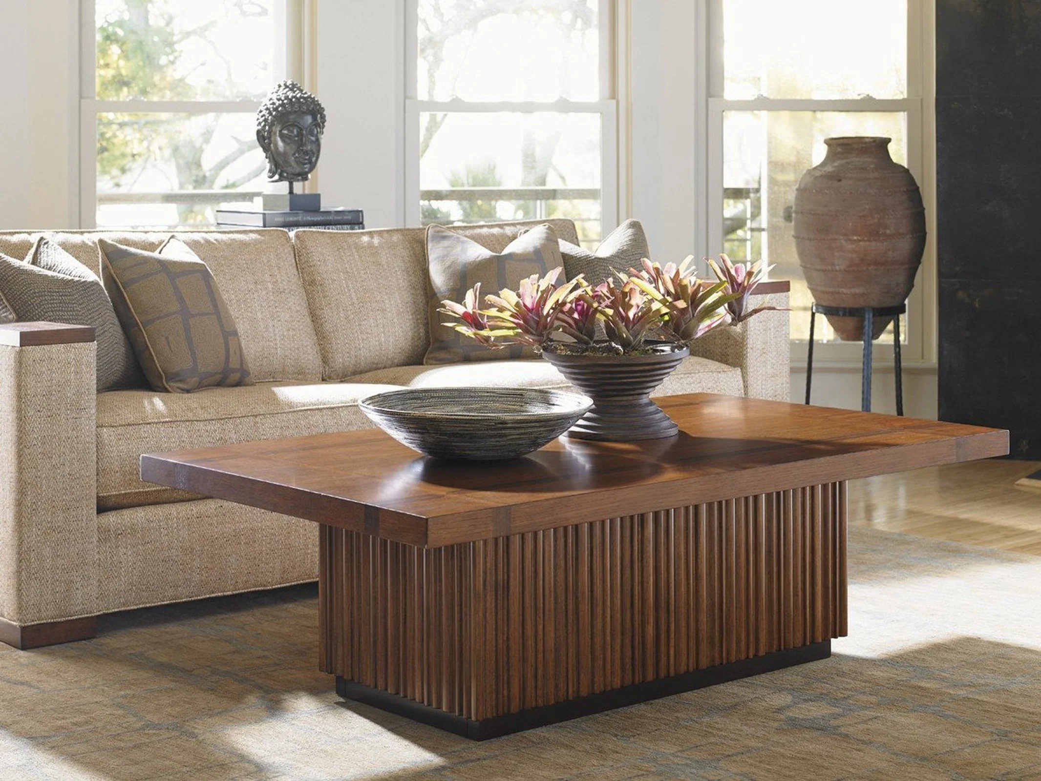 Tommy Bahama Home Island Fusion Castaway Rectangular Cocktail Table - Image 2