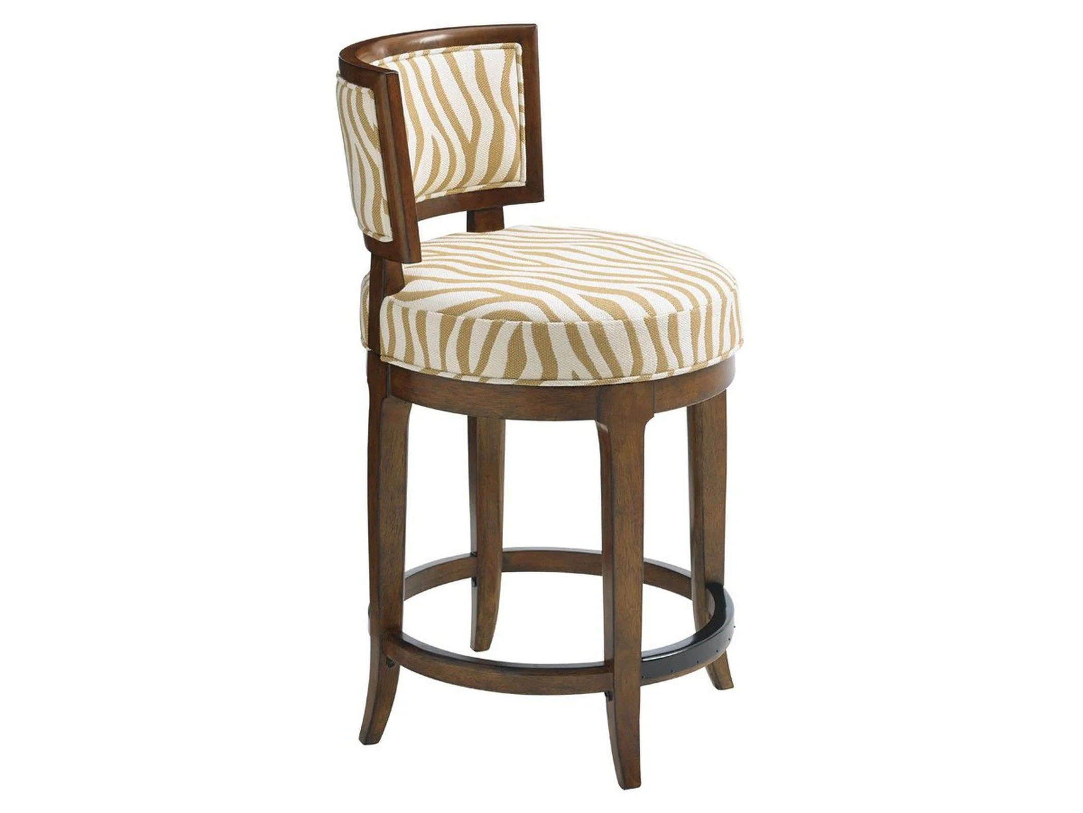 Tommy Bahama Home Island Fusion Macau Swivel Counter Stool As Shown - Image 4