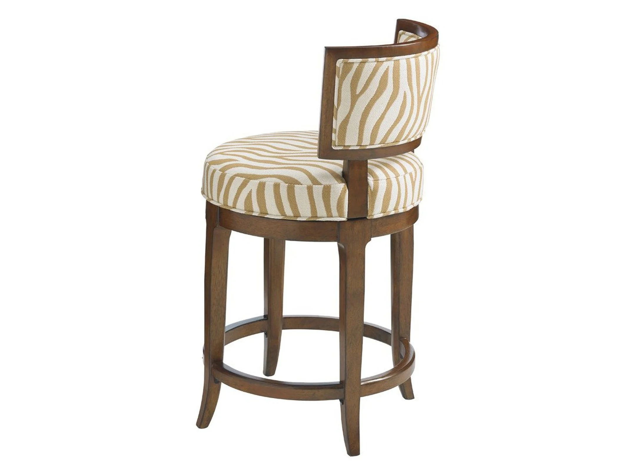 Tommy Bahama Home Island Fusion Macau Swivel Counter Stool Customizable - Image 6