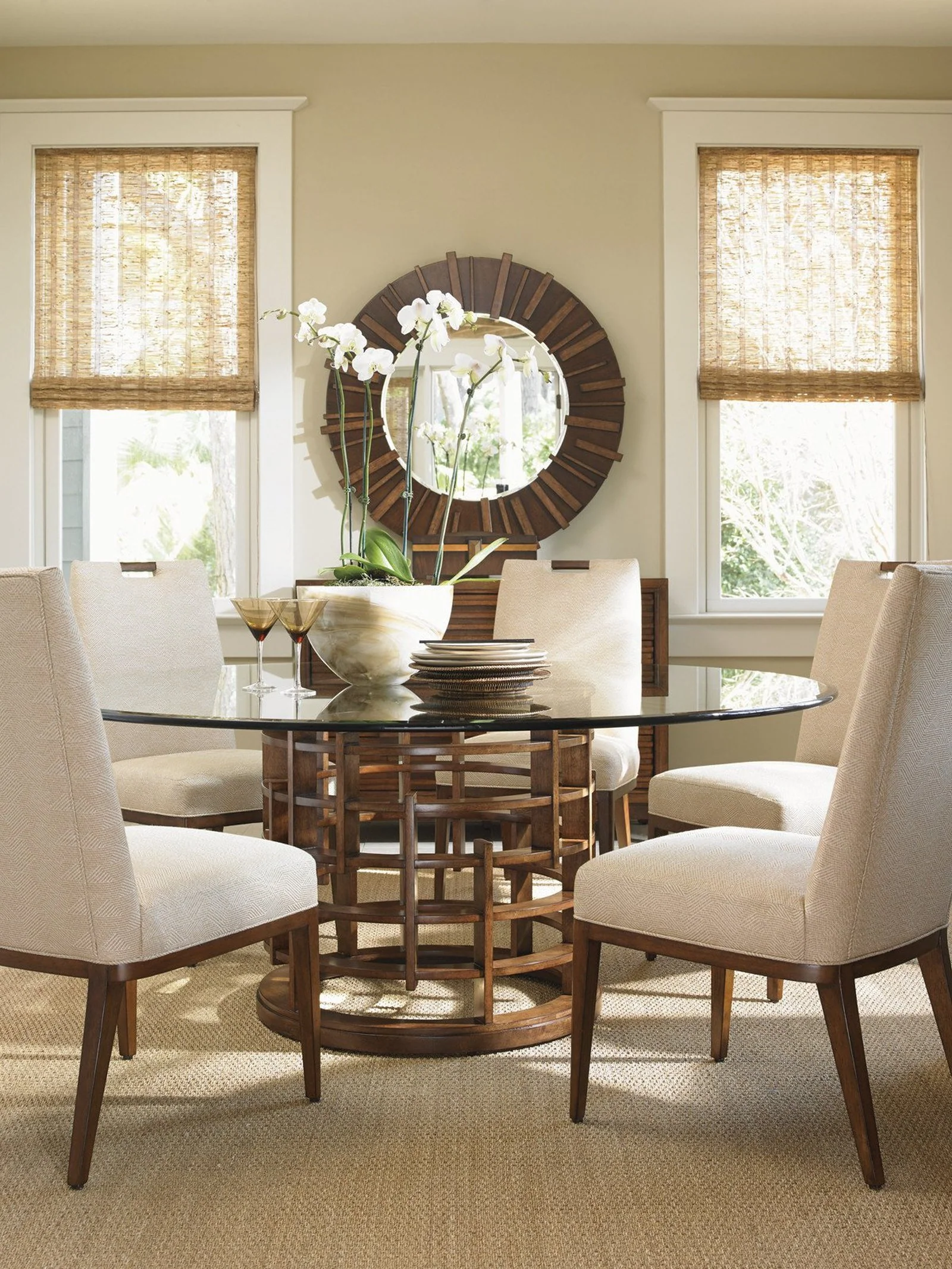 Tommy Bahama Home Island Fusion Meridien Round Dining Table - Image 2