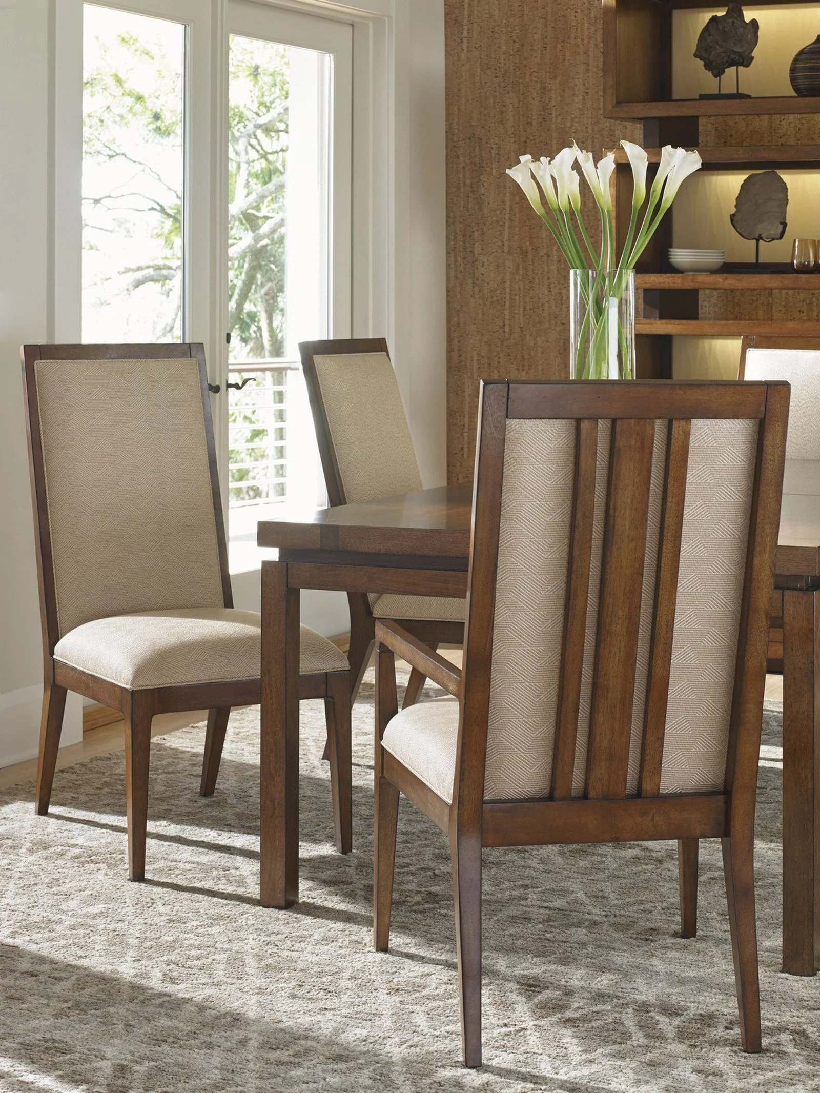 Tommy Bahama Home Island Fusion Natori Slat Back Arm Chair As Shown - Image 4