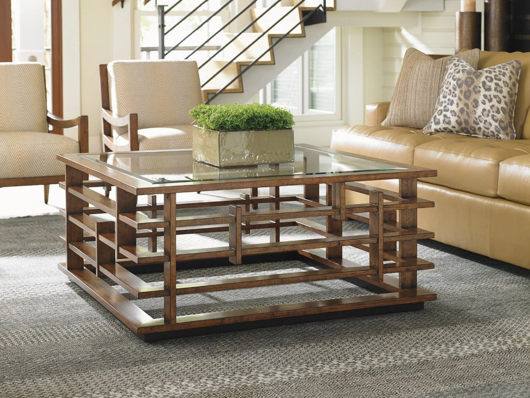 Tommy Bahama Home Island Fusion Nobu Square Cocktail Table - Image 2