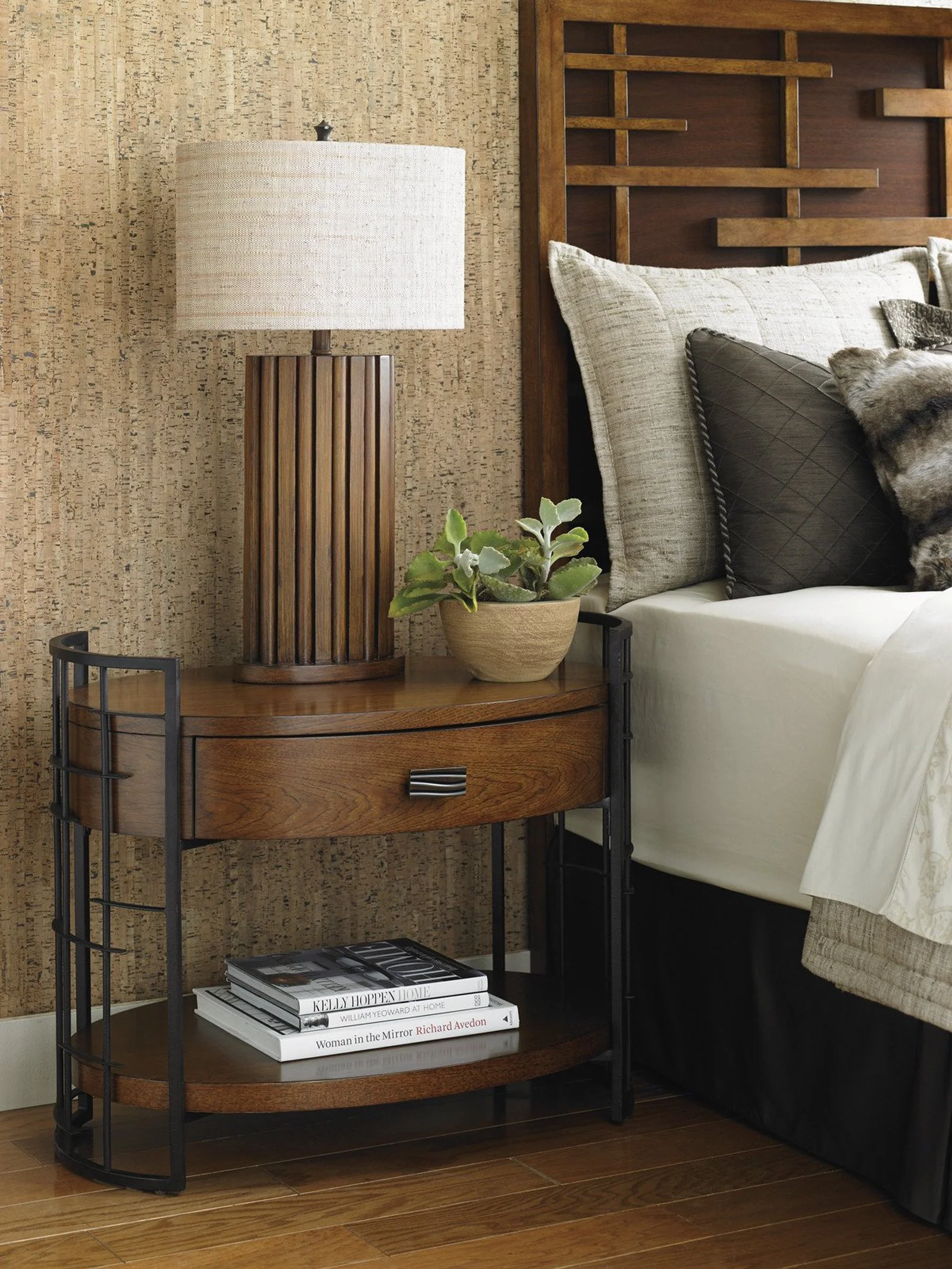 Tommy Bahama Home Island Fusion Sendai High/Low Nightstand - Image 3