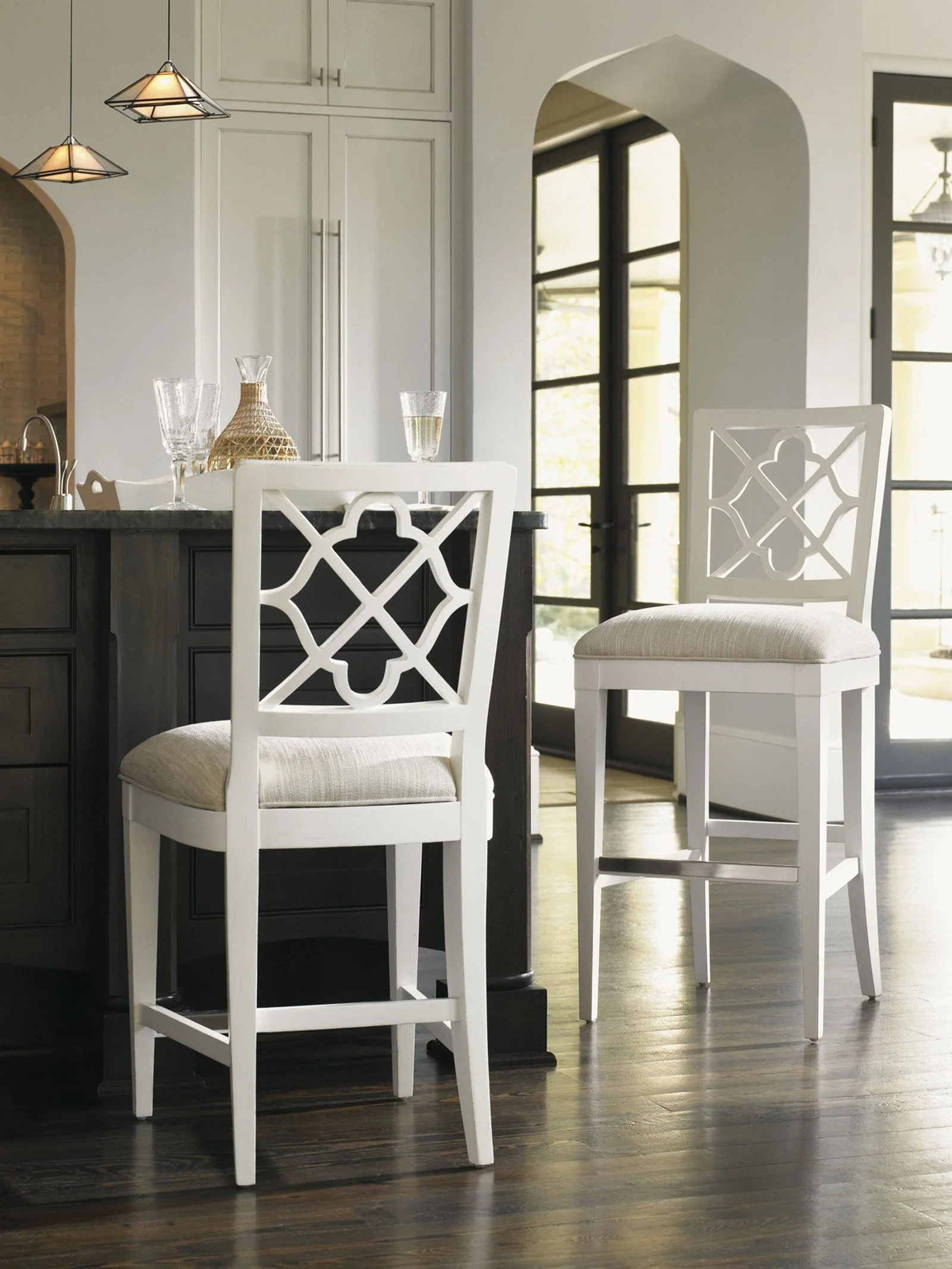 Tommy Bahama Home Ivory Key Newstead Bar Stool Customizable - Image 2