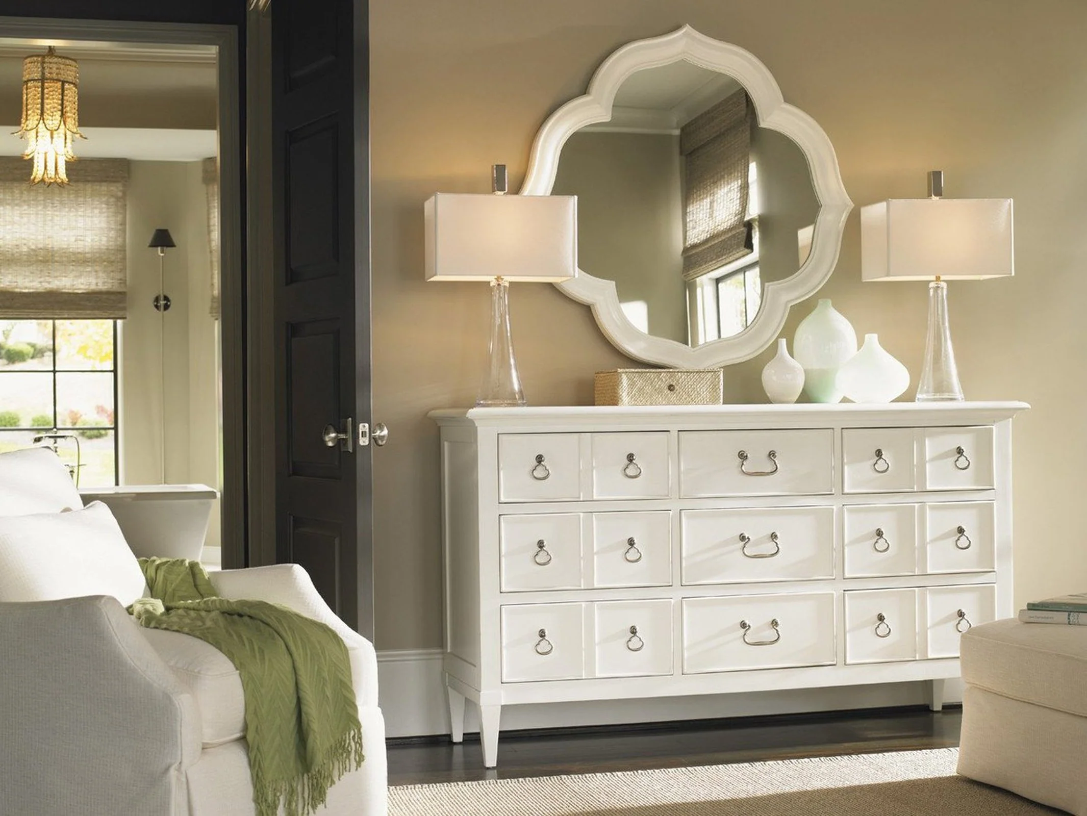 Tommy Bahama Home Ivory Key Paget Mirror - Image 2