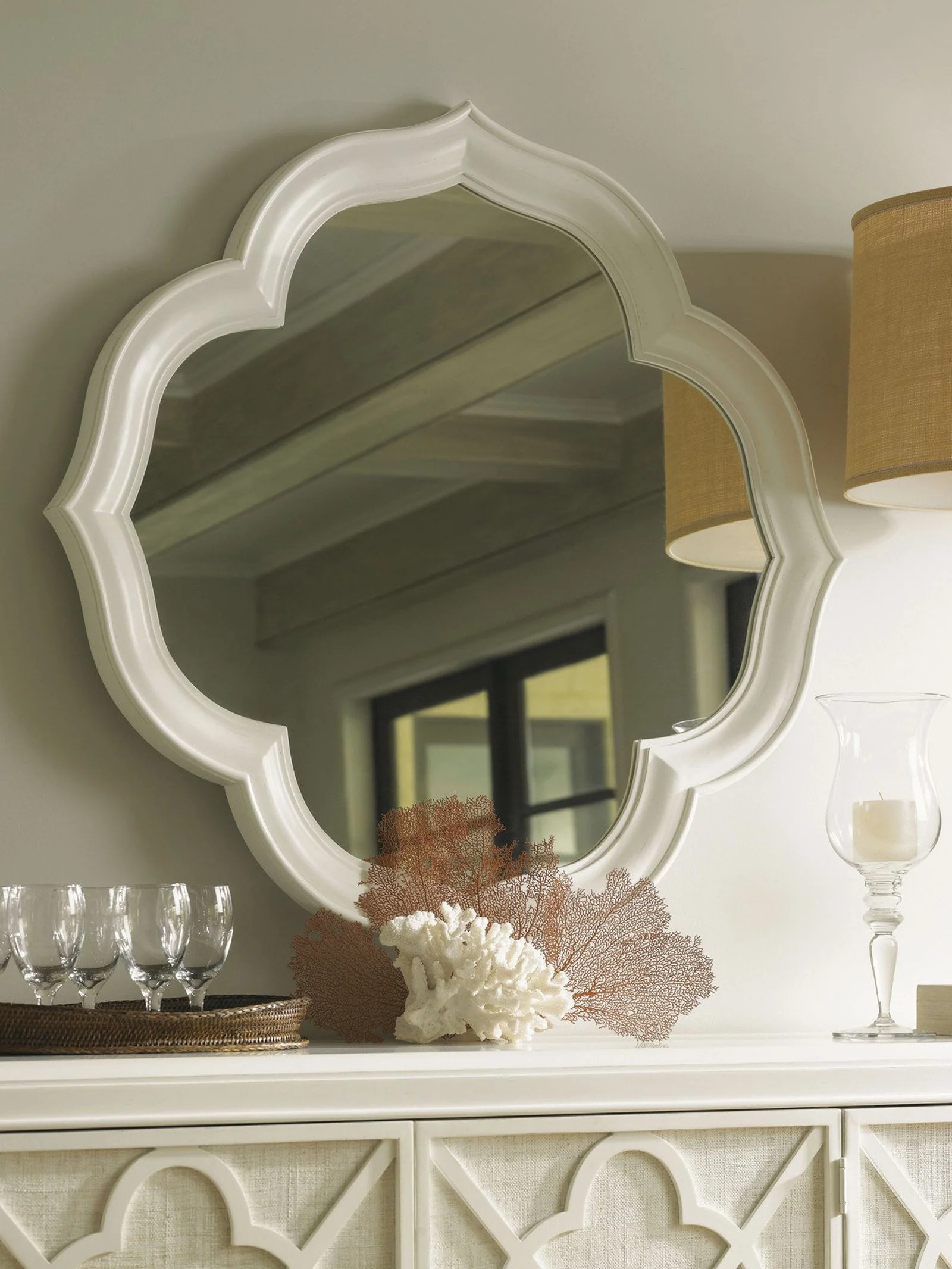 Tommy Bahama Home Ivory Key Paget Mirror - Image 3