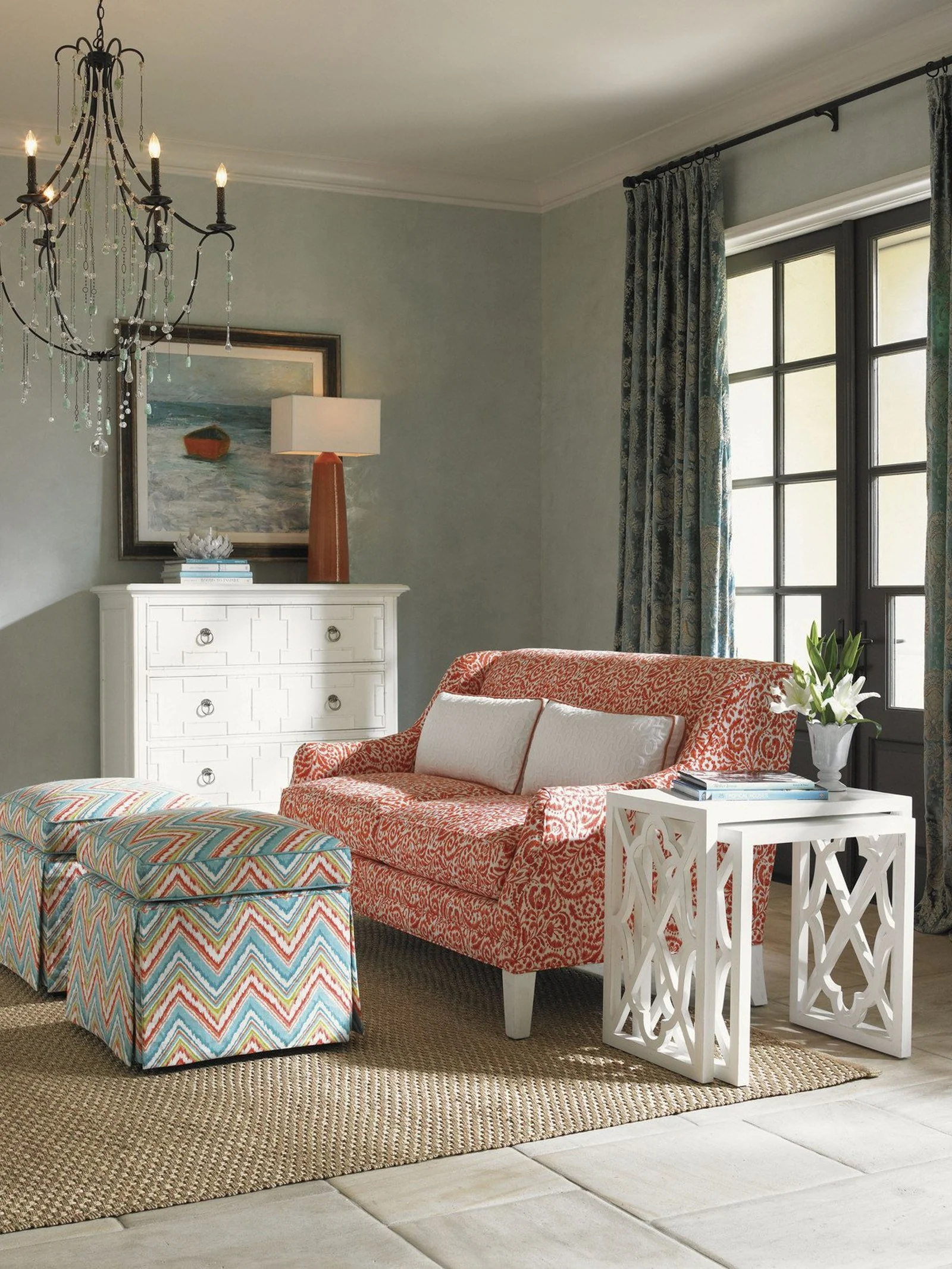 Tommy Bahama Home Ivory Key Somers Isle Hall Chest - Image 3