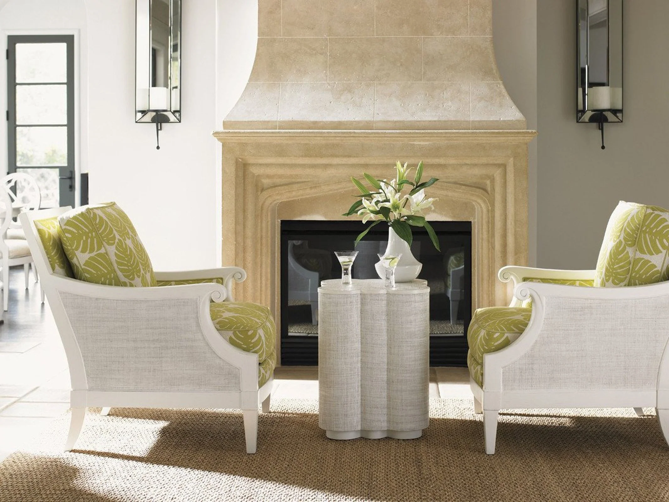 Tommy Bahama Home Ivory Key Spar Point Chairside Table - Image 2