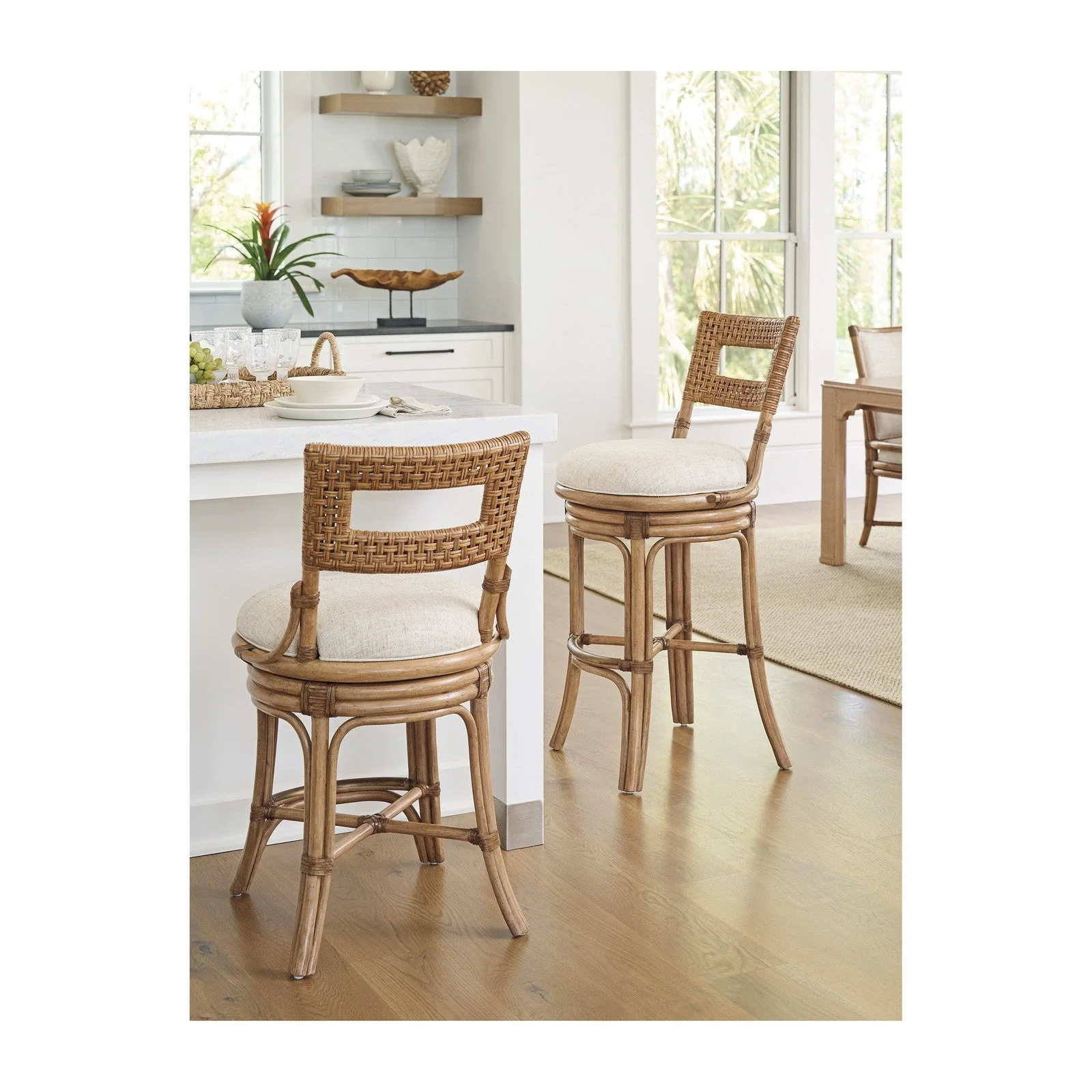 Tommy Bahama Home Key Biscayne Bay Harbour Swivel Bar Stool - Image 2